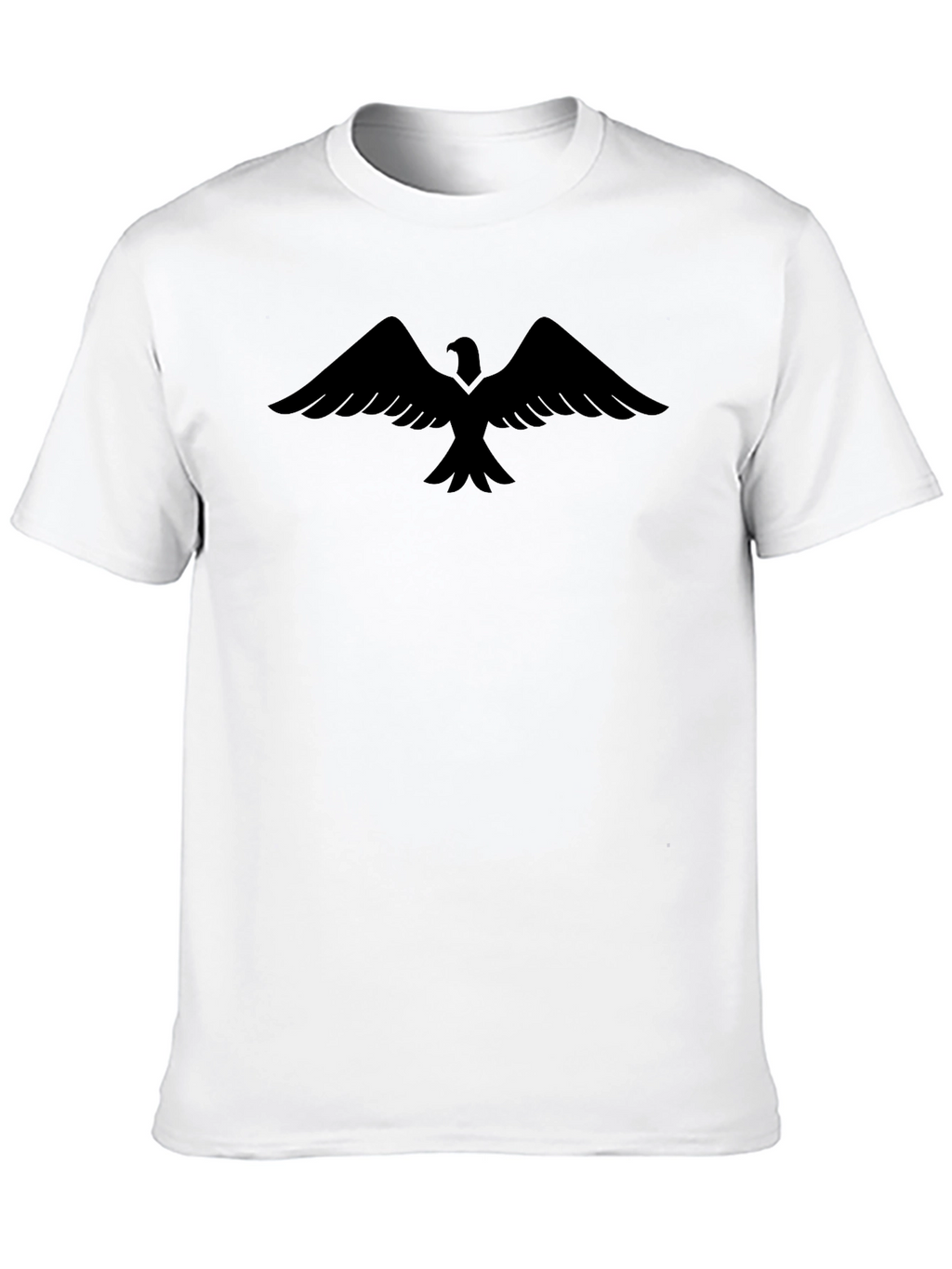 Mens Black T-Shirt with Bird Graphic