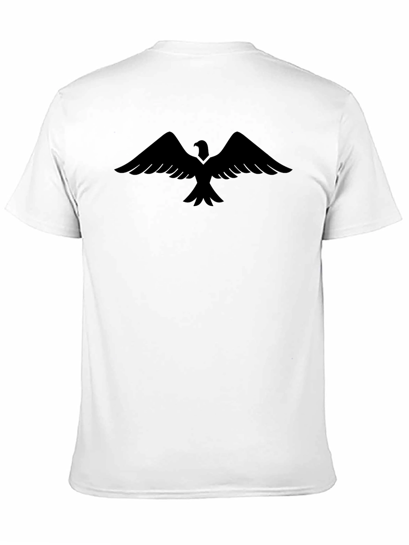 Mens Black T-Shirt with Bird Graphic
