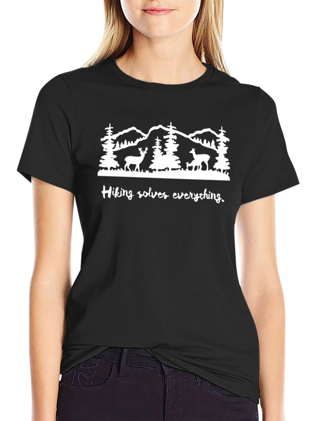 Hiking Solves Everything Graphic Tee