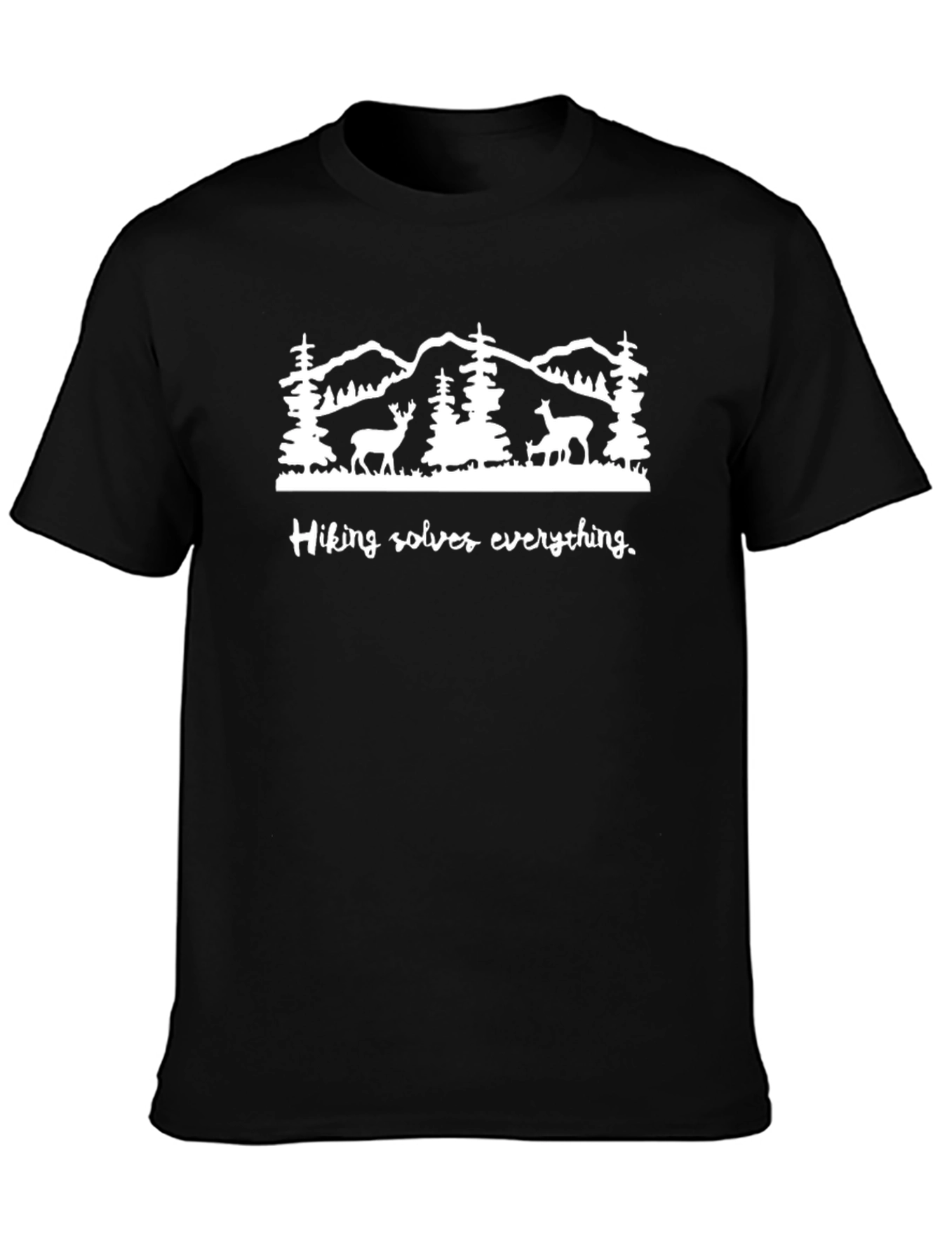 Hiking Solves Everything Graphic Tee
