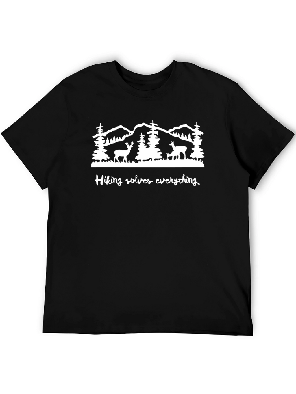 Hiking Solves Everything Graphic Tee