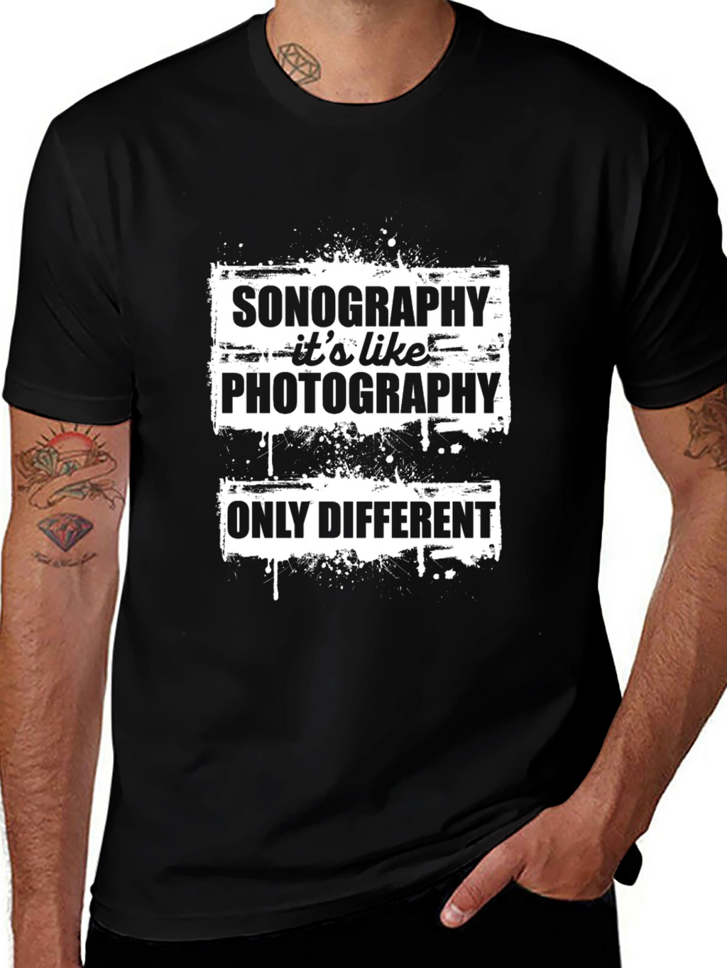 Sonography Like Photography T-Shirt Funny Gift