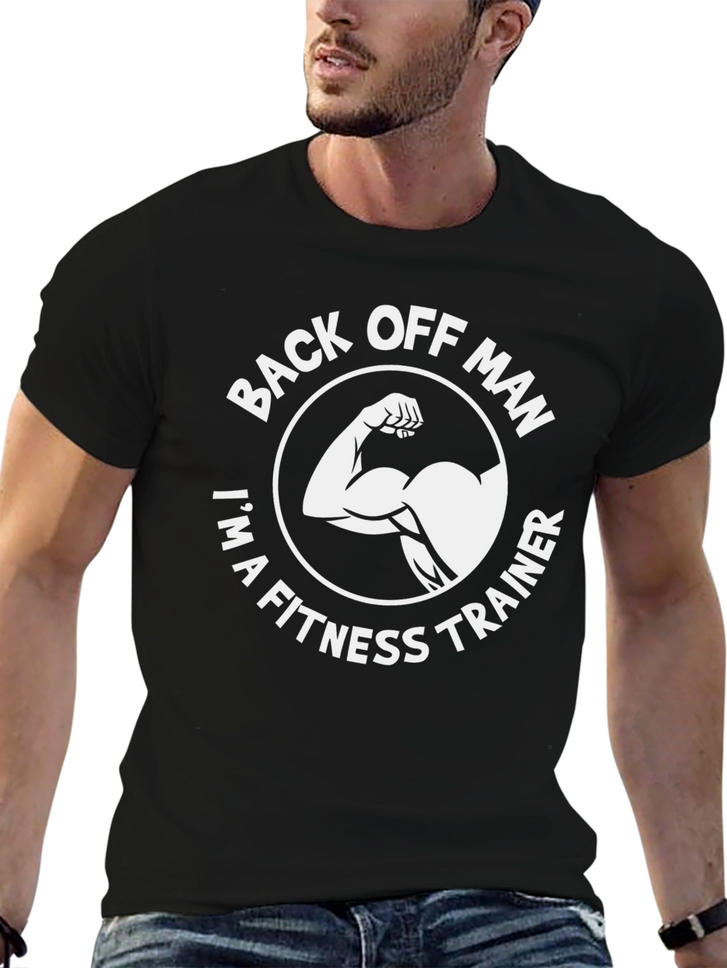 Back Off Man Fitness Trainer T-Shirt