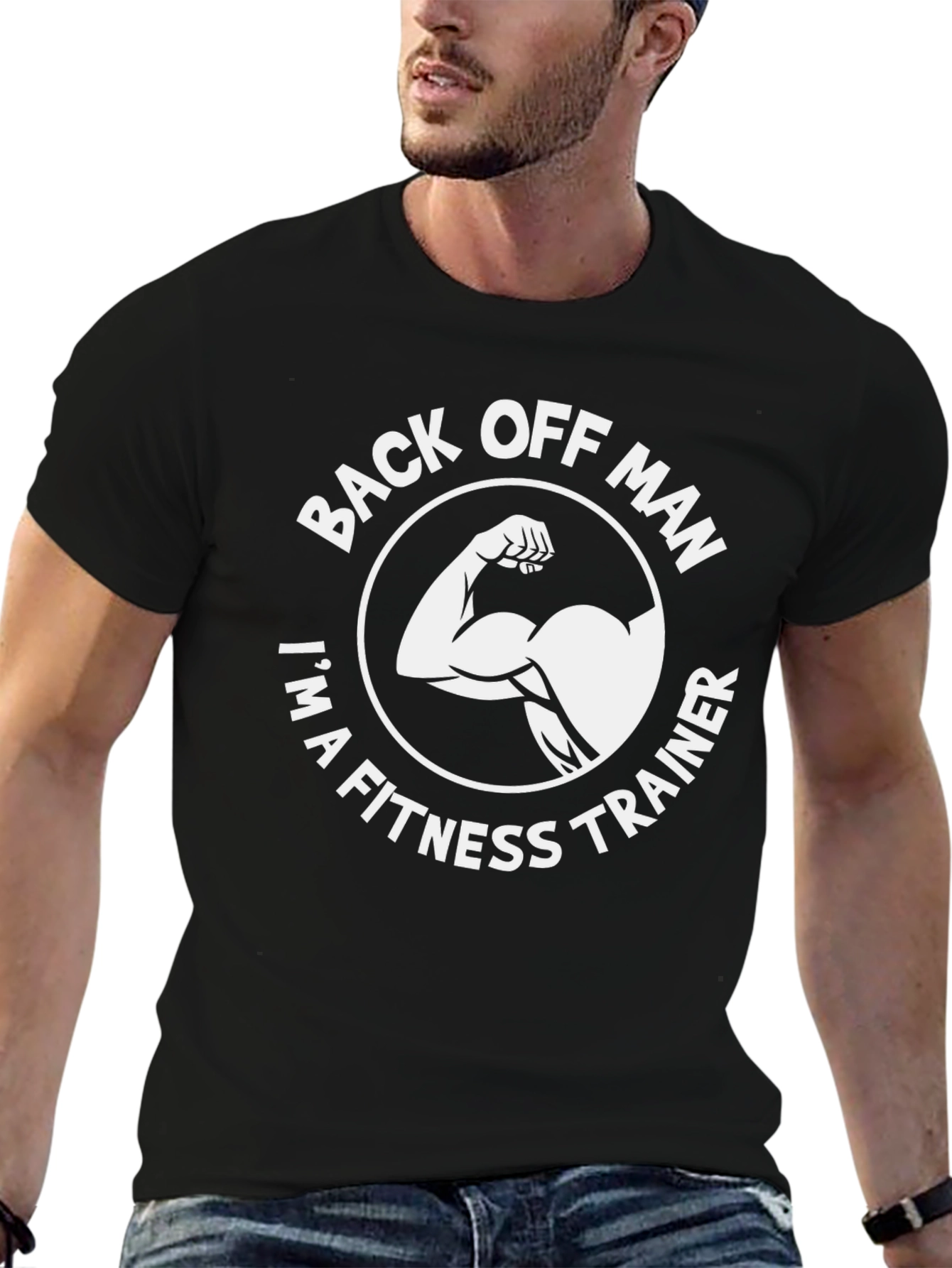 Back Off Man Fitness Trainer T-Shirt