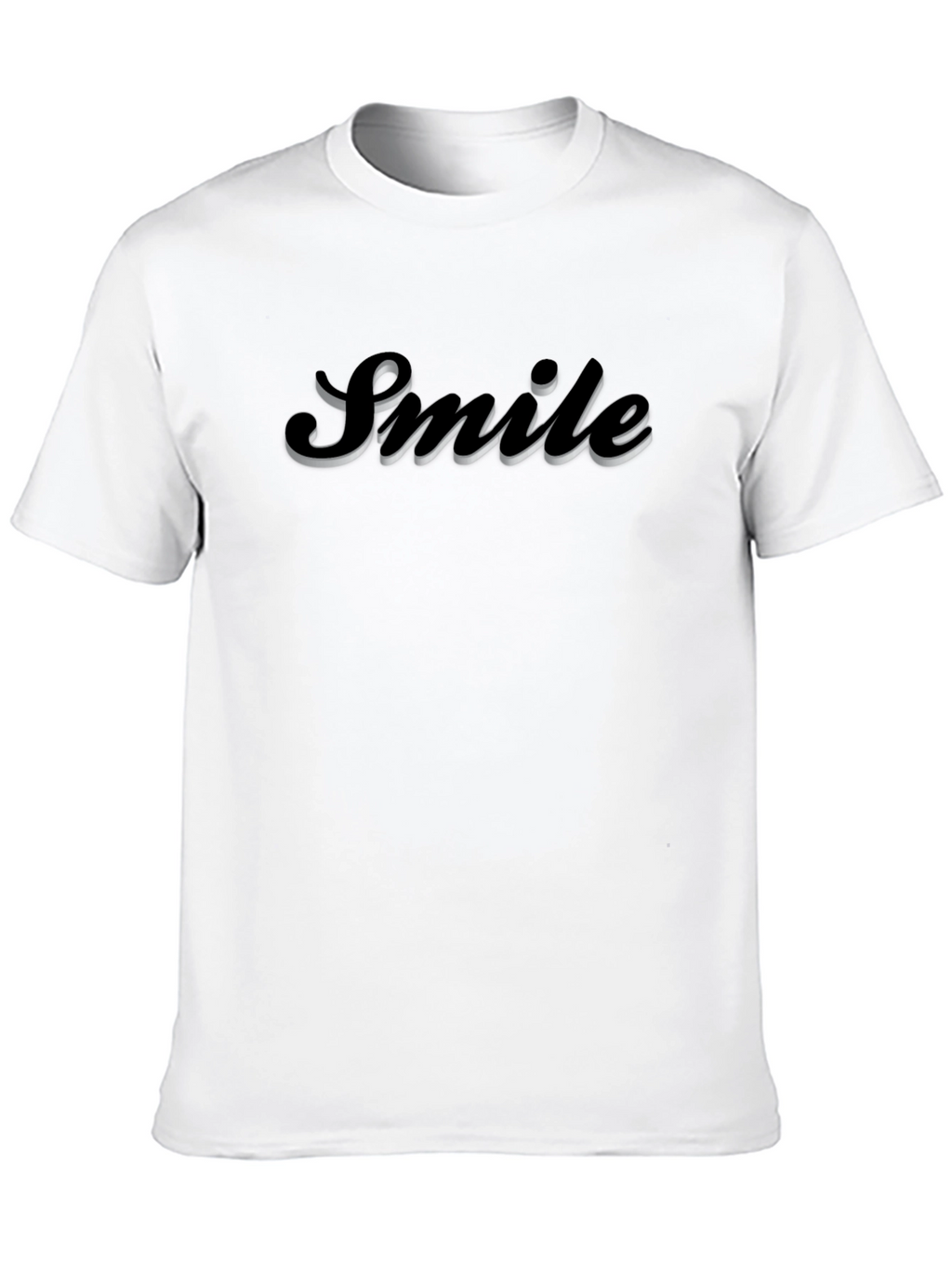 Smile Graphic Black T-Shirt - Trendy Casual Wear