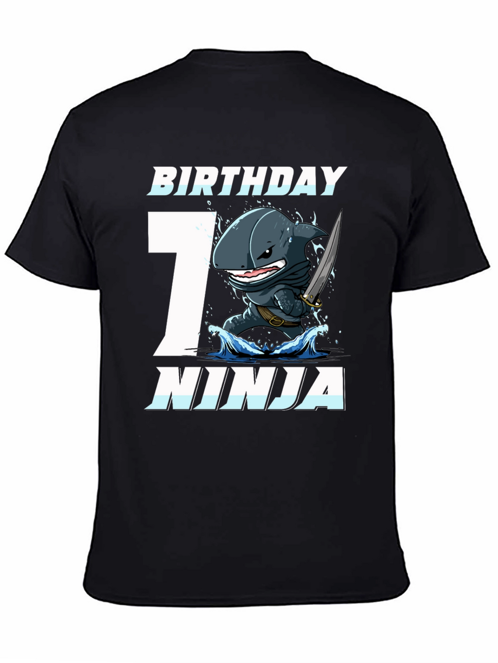 Birthday Shark Ninja 7th Birthday T-Shirt