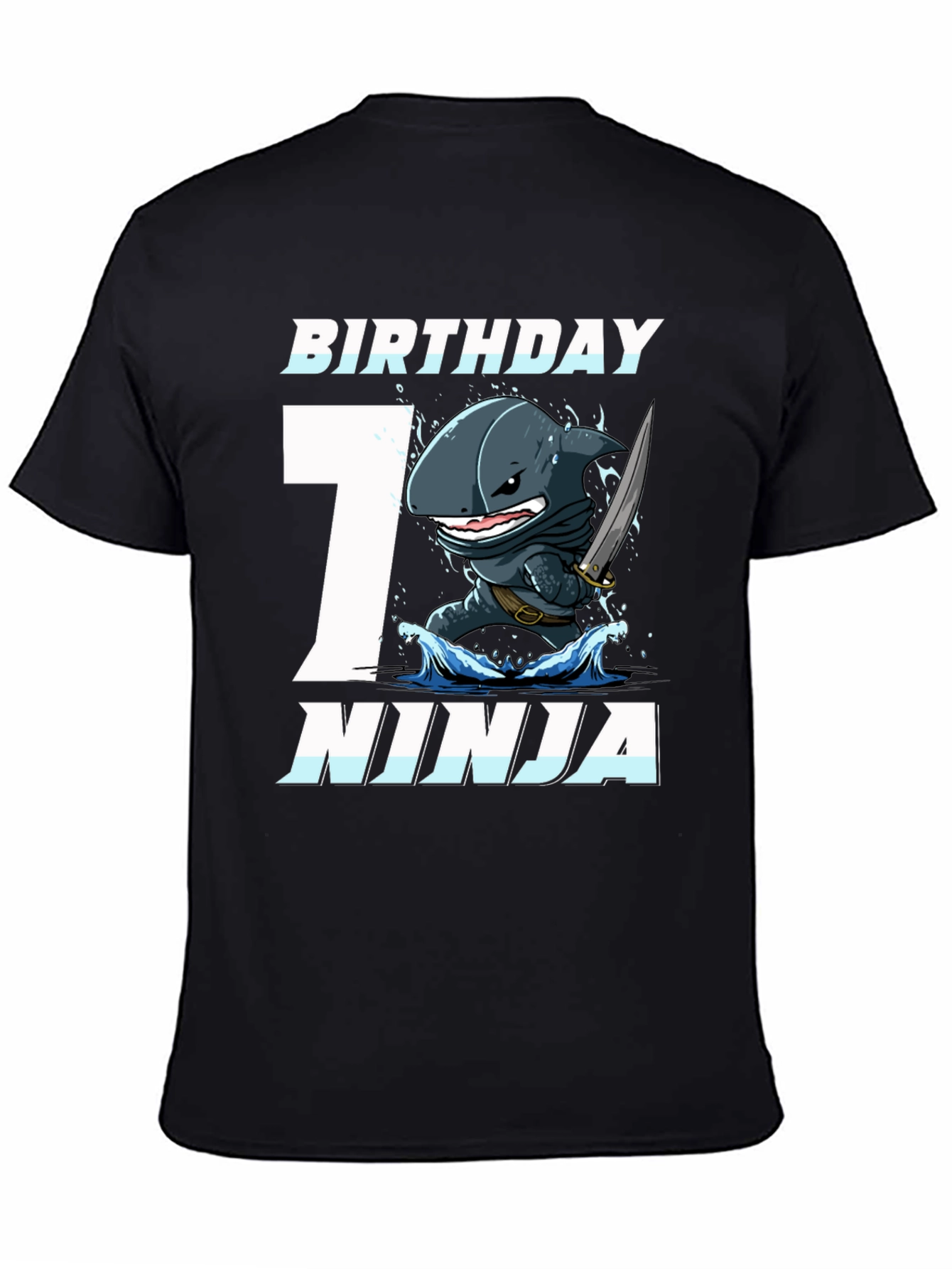 Birthday Shark Ninja 7th Birthday T-Shirt