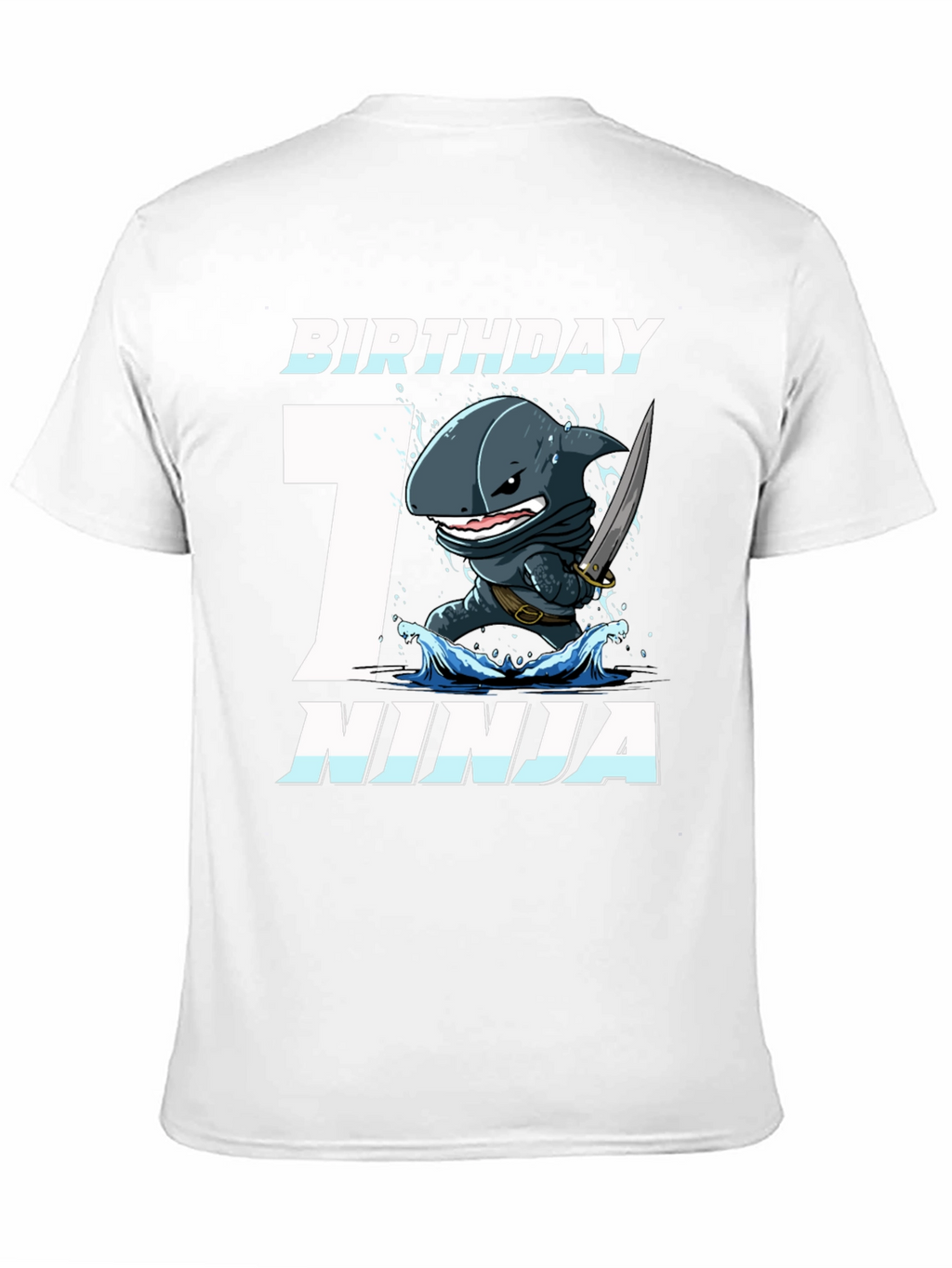Birthday Shark Ninja 7th Birthday T-Shirt