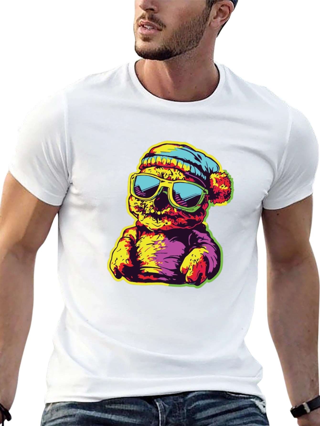 Cool Bear Graphic Print T-Shirt