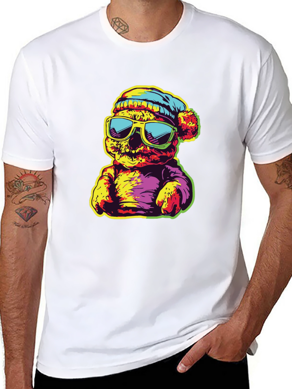 Cool Bear Graphic Print T-Shirt