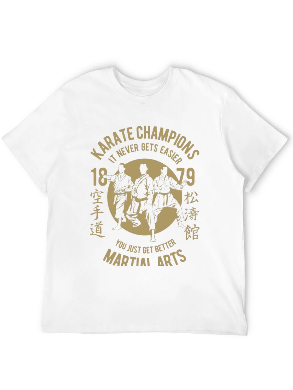 Karate Champions Martial Arts T-Shirt - Black Cotton Tee