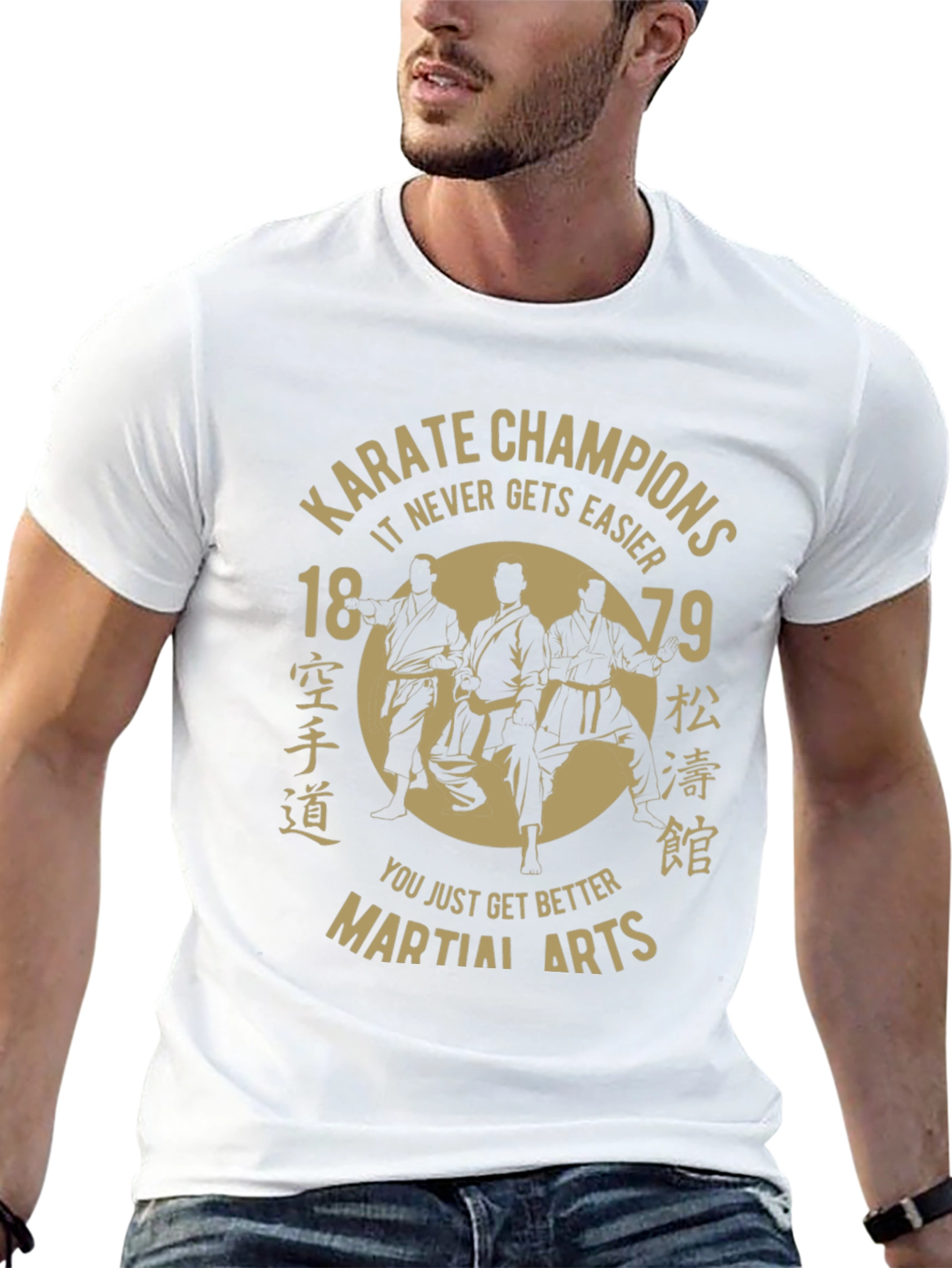 Karate Champions Martial Arts T-Shirt - Black Cotton Tee