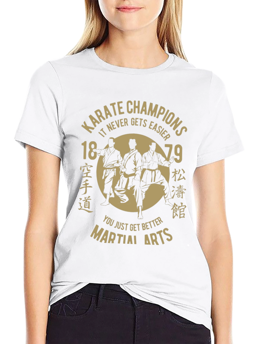 Karate Champions Martial Arts T-Shirt - Black Cotton Tee