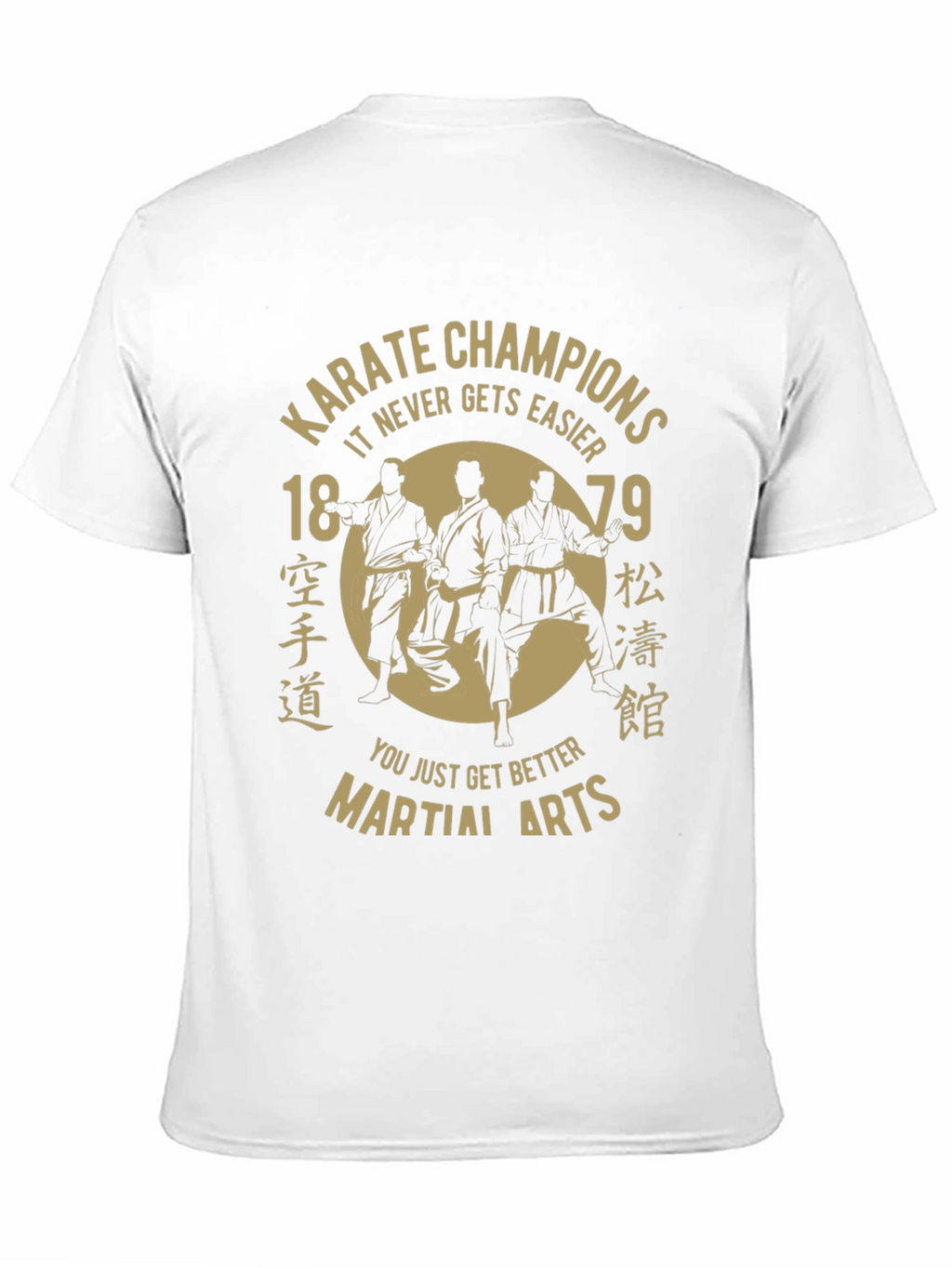 Karate Champions Martial Arts T-Shirt - Black Cotton Tee