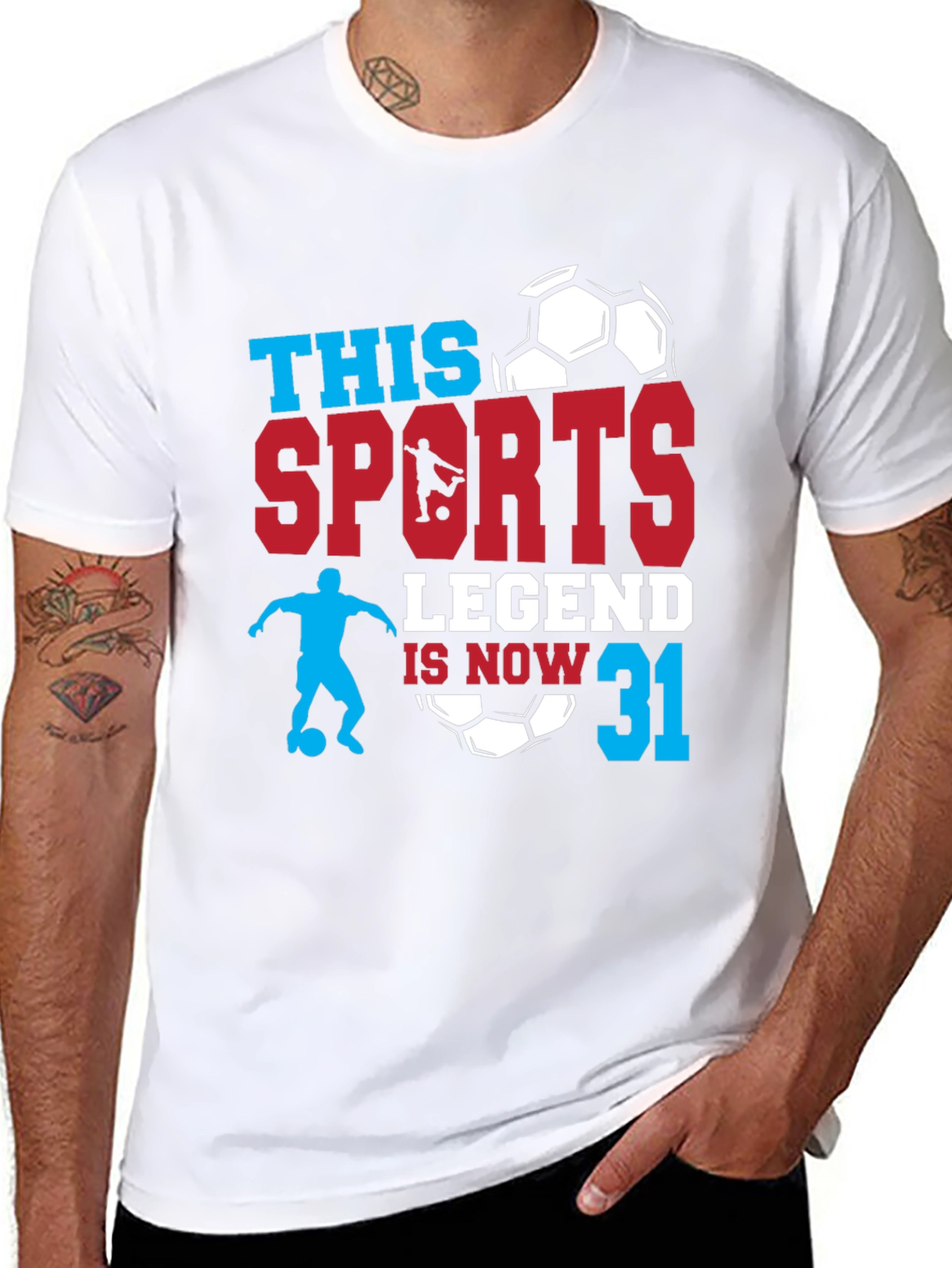 Sports Legend 31st Birthday Soccer Graphic Tee