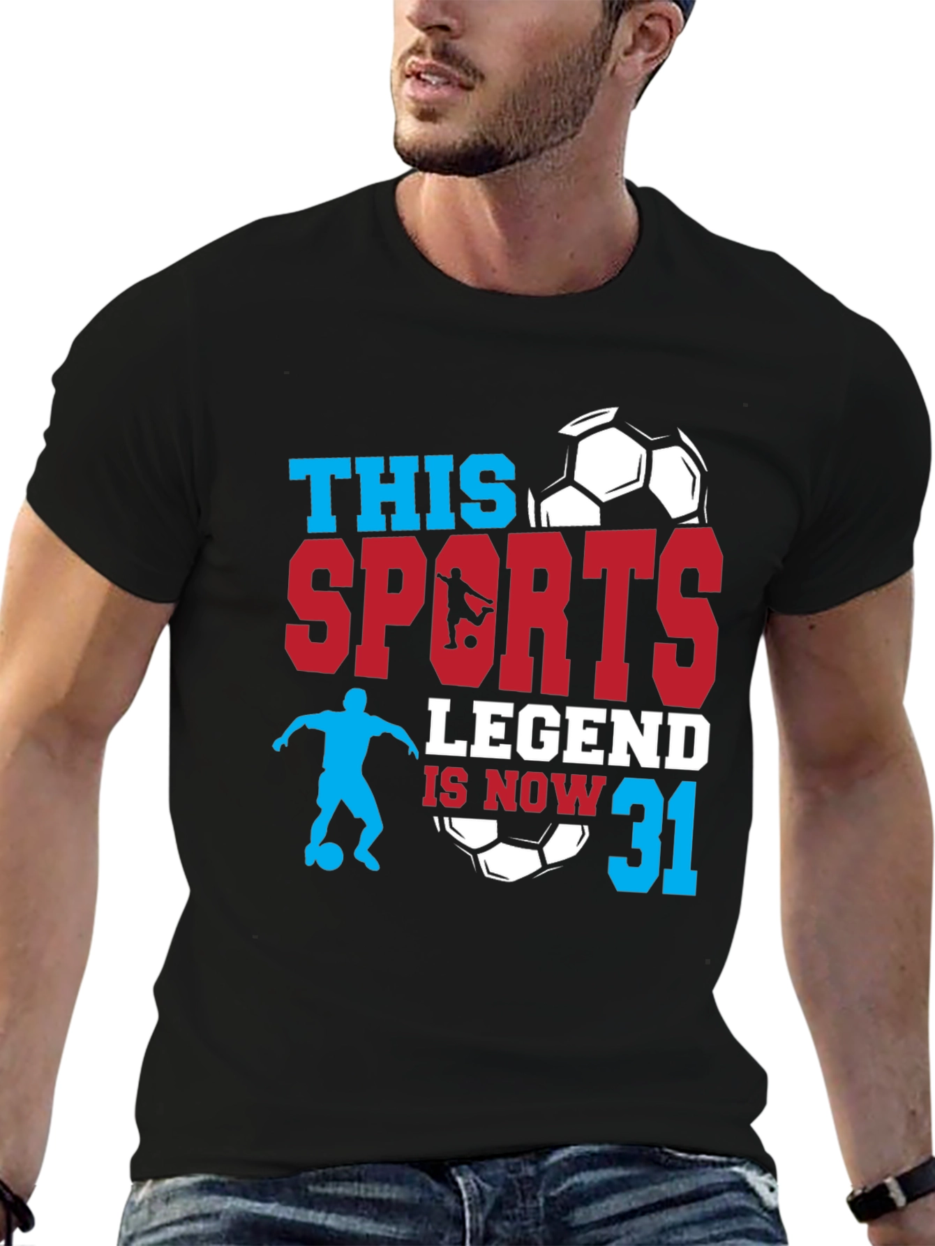 Sports Legend 31st Birthday Soccer Graphic Tee