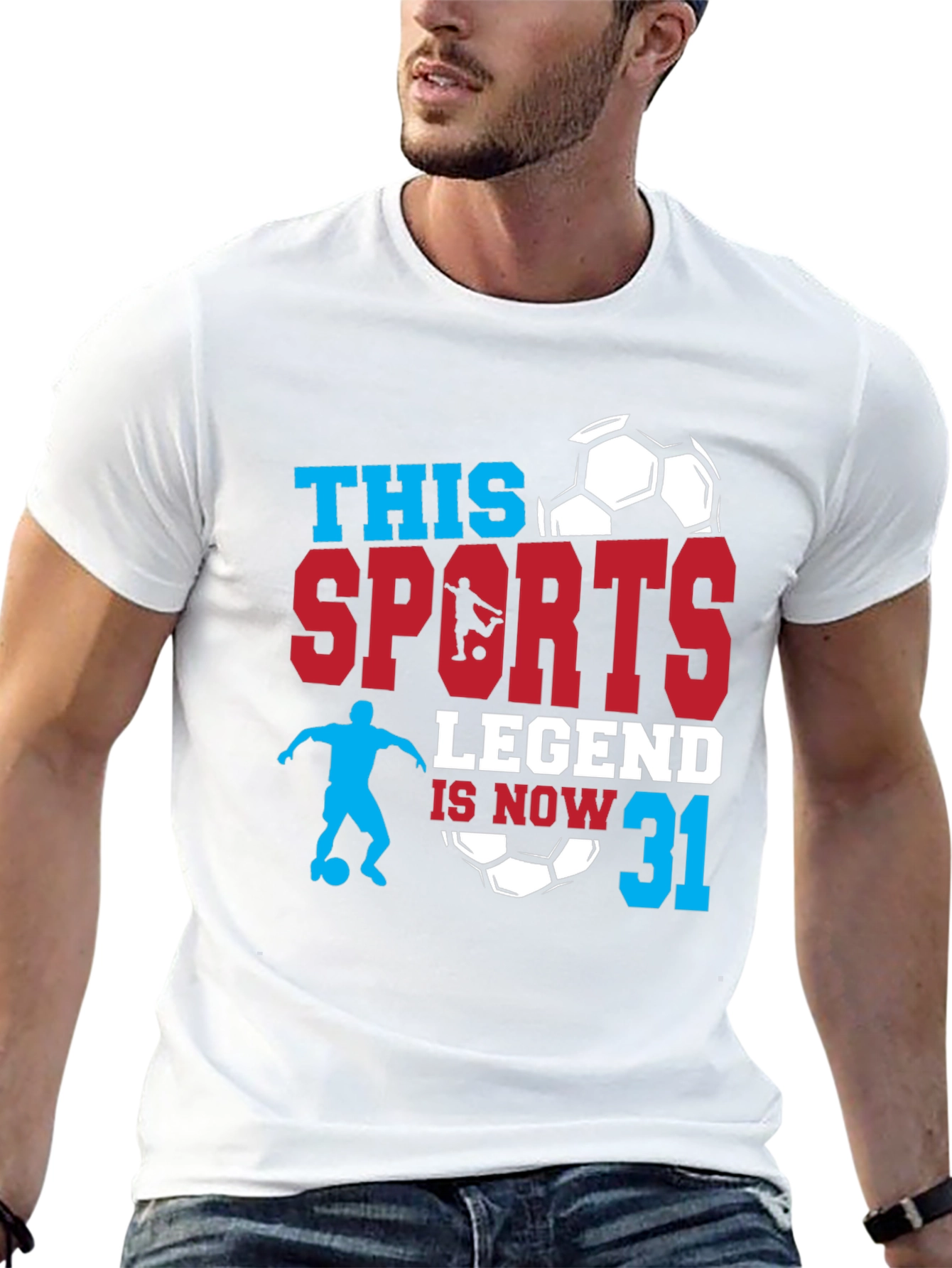 Sports Legend 31st Birthday Soccer Graphic Tee
