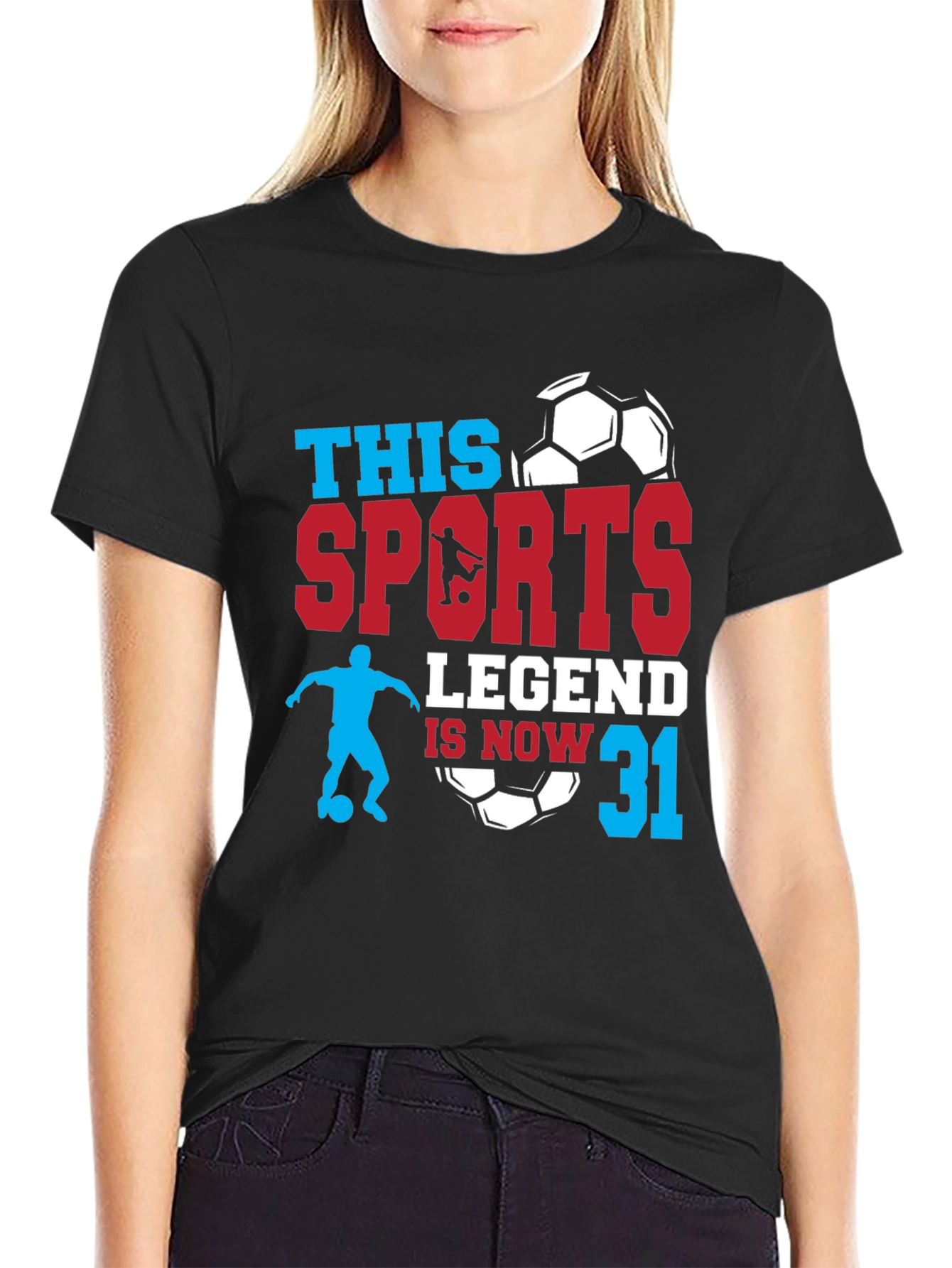 Sports Legend 31st Birthday Soccer Graphic Tee