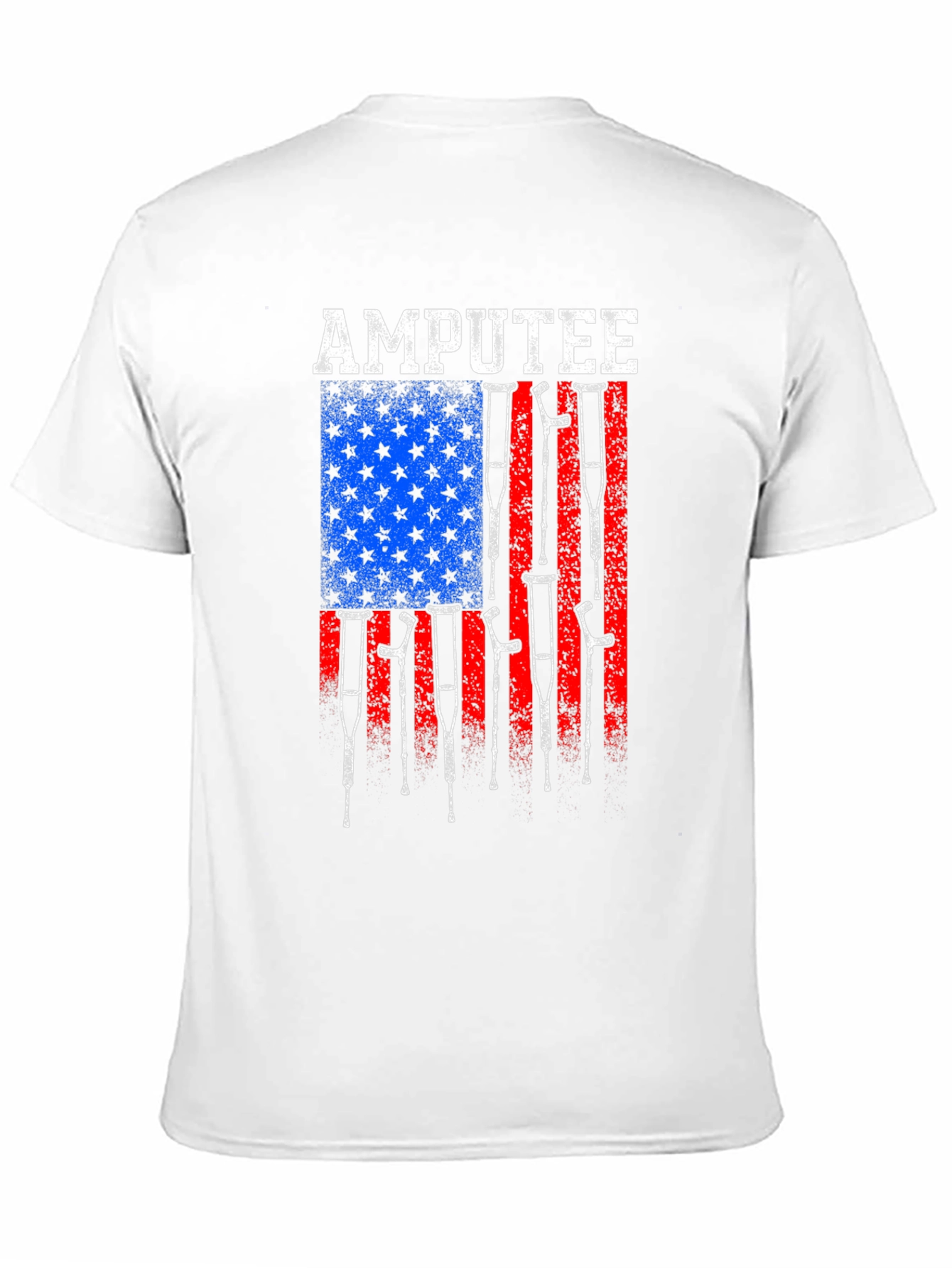 Amputee American Flag Graphic T-Shirt