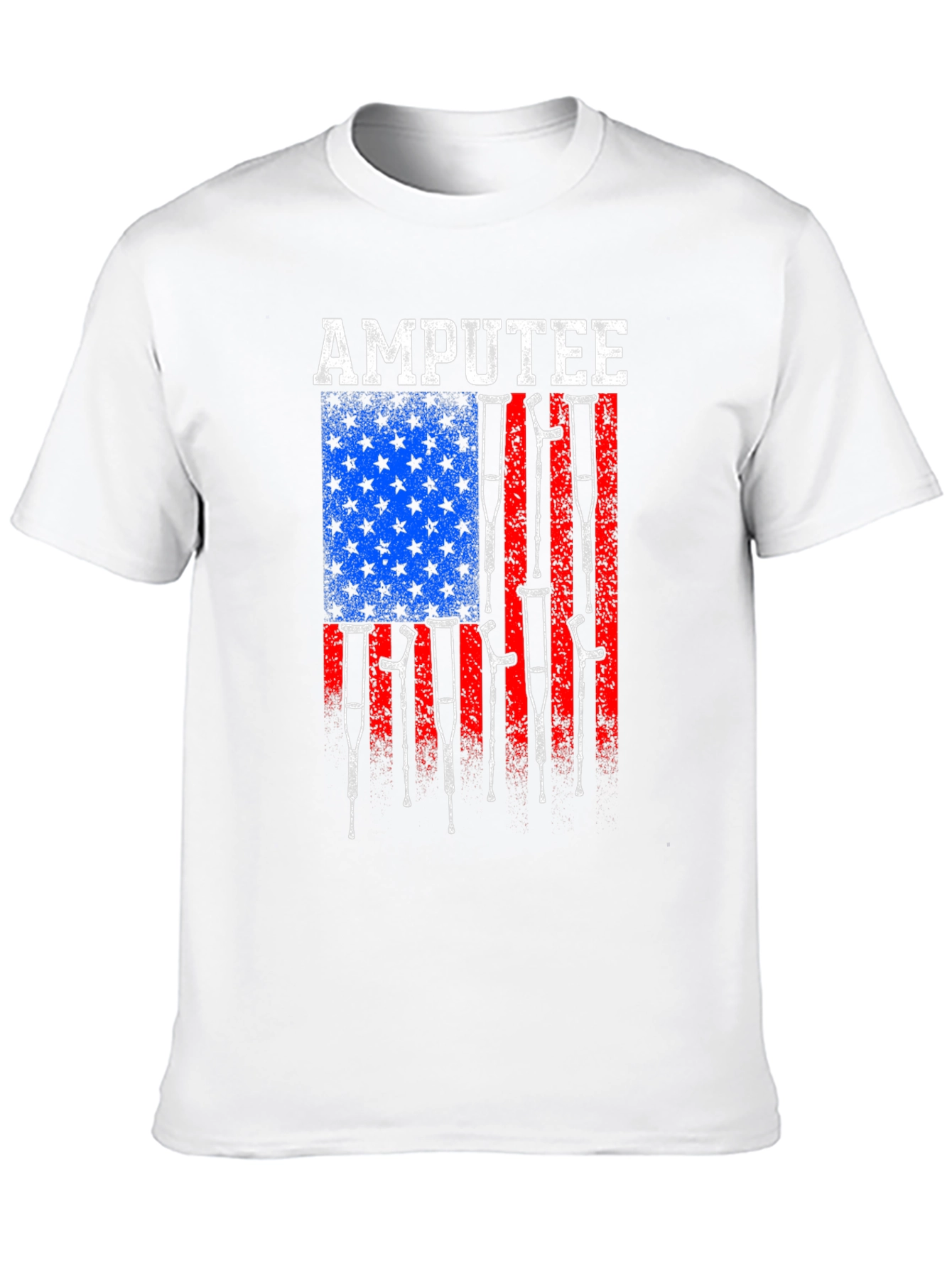 Amputee American Flag Graphic T-Shirt