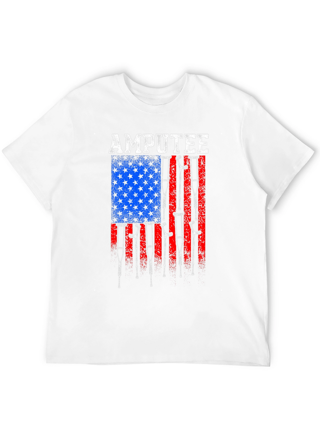 Amputee American Flag Graphic T-Shirt