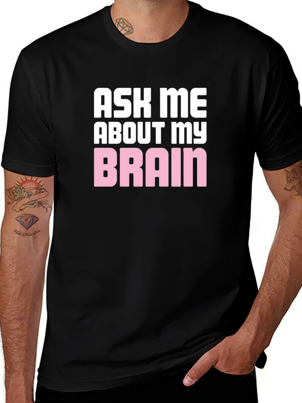 Ask Me About My Brain Graphic T-Shirt