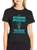 Keyboard Specialist Novelty Graphic Tee