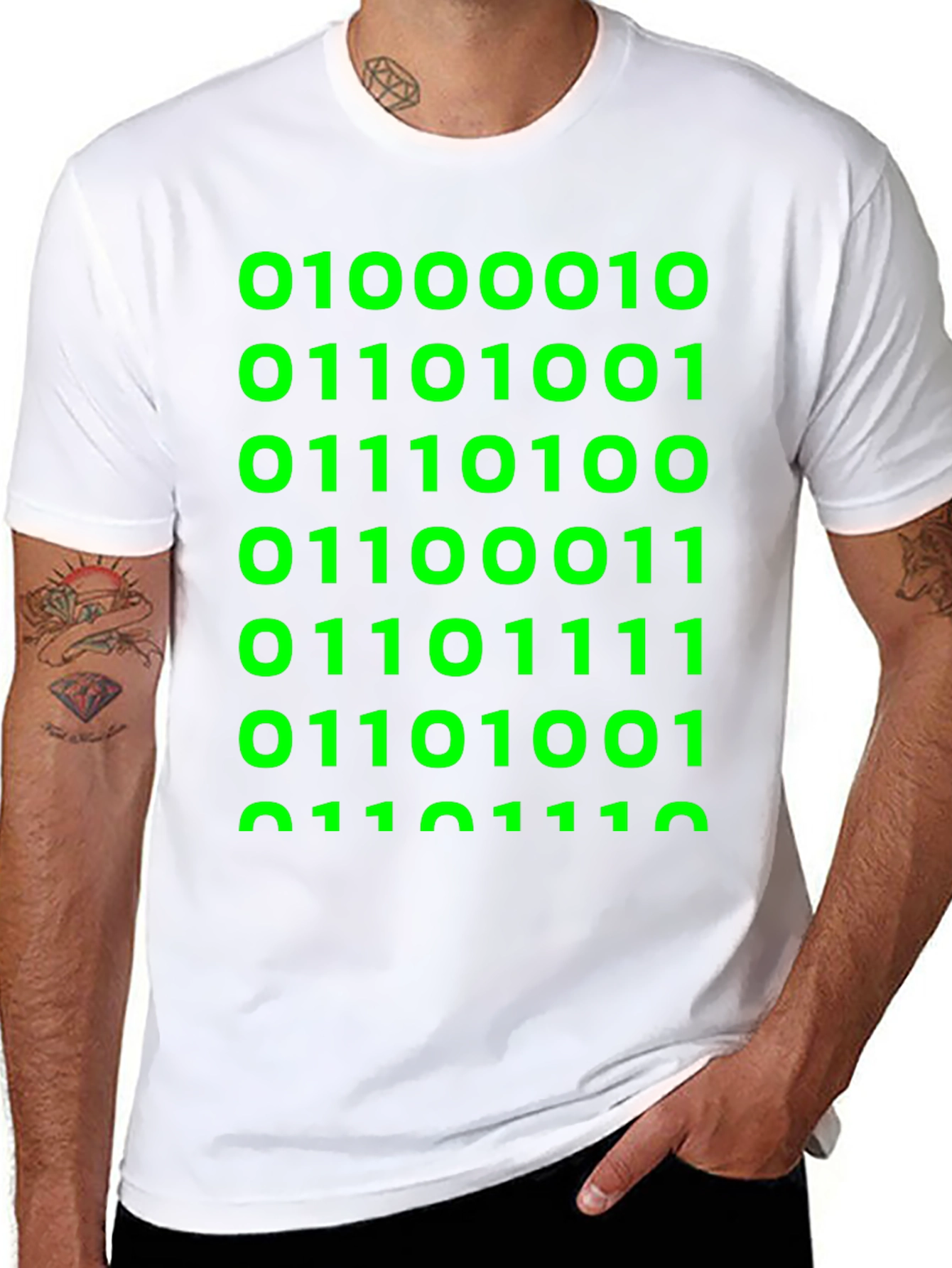 Binary Code T-Shirt - Geeky Style
