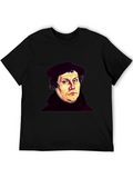 Martin Luther Portrait Black T-Shirt