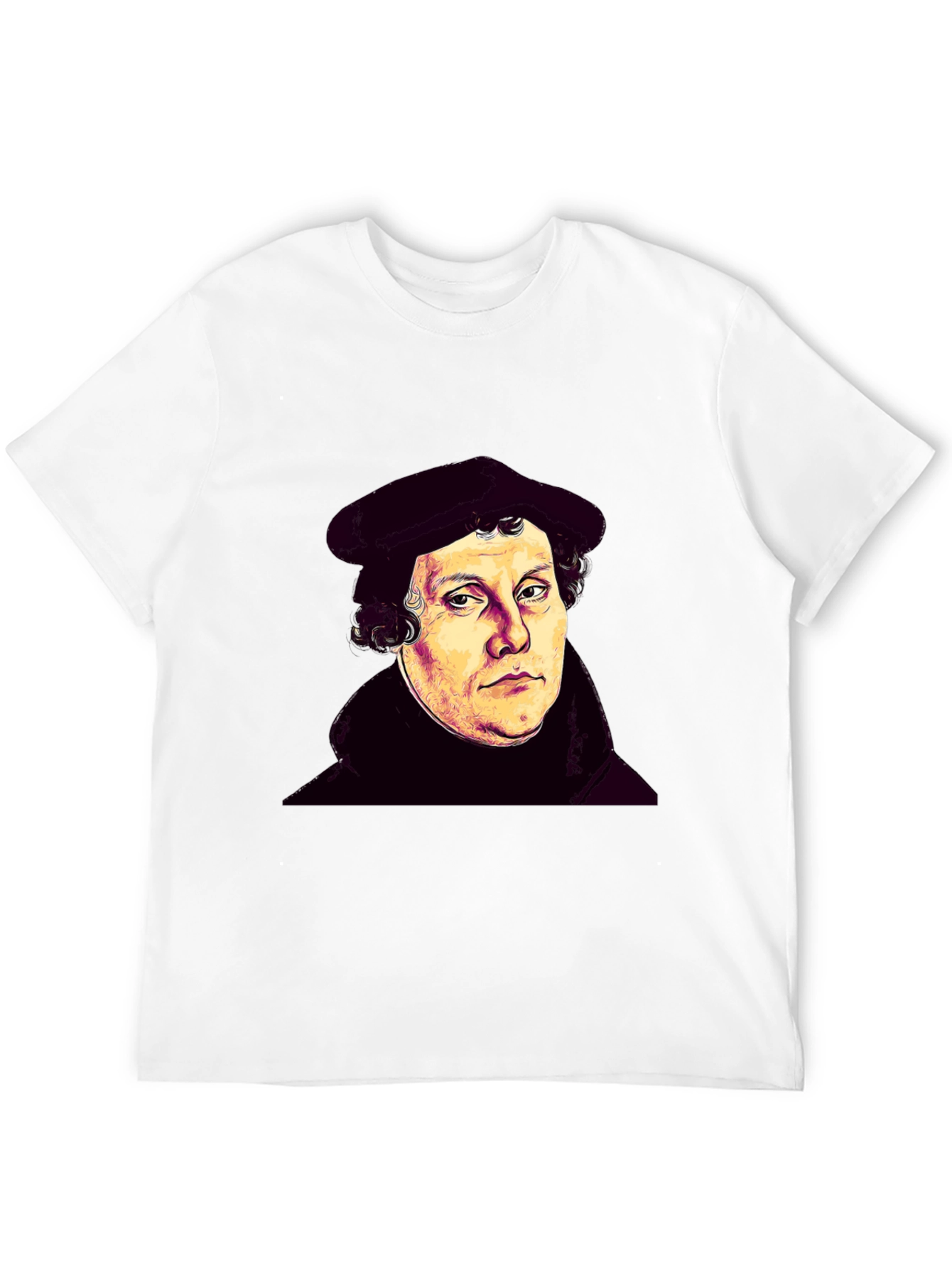 Martin Luther Portrait Black T-Shirt