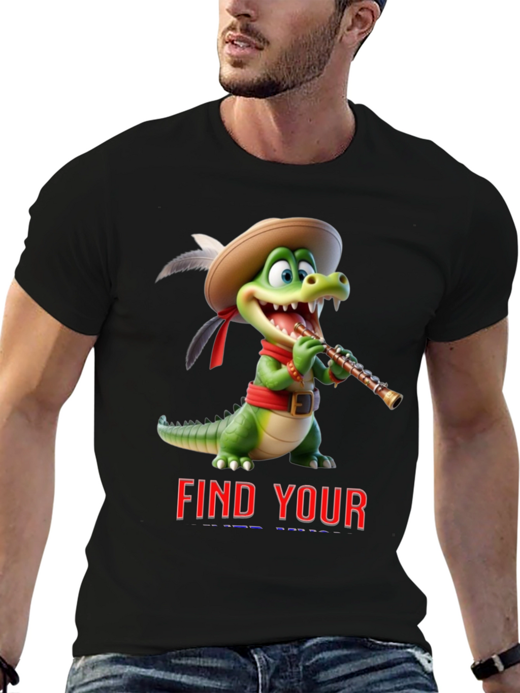 Cartoon Crocodile T-Shirt - Find Your Tune
