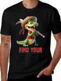 Cartoon Crocodile T-Shirt - Find Your Tune