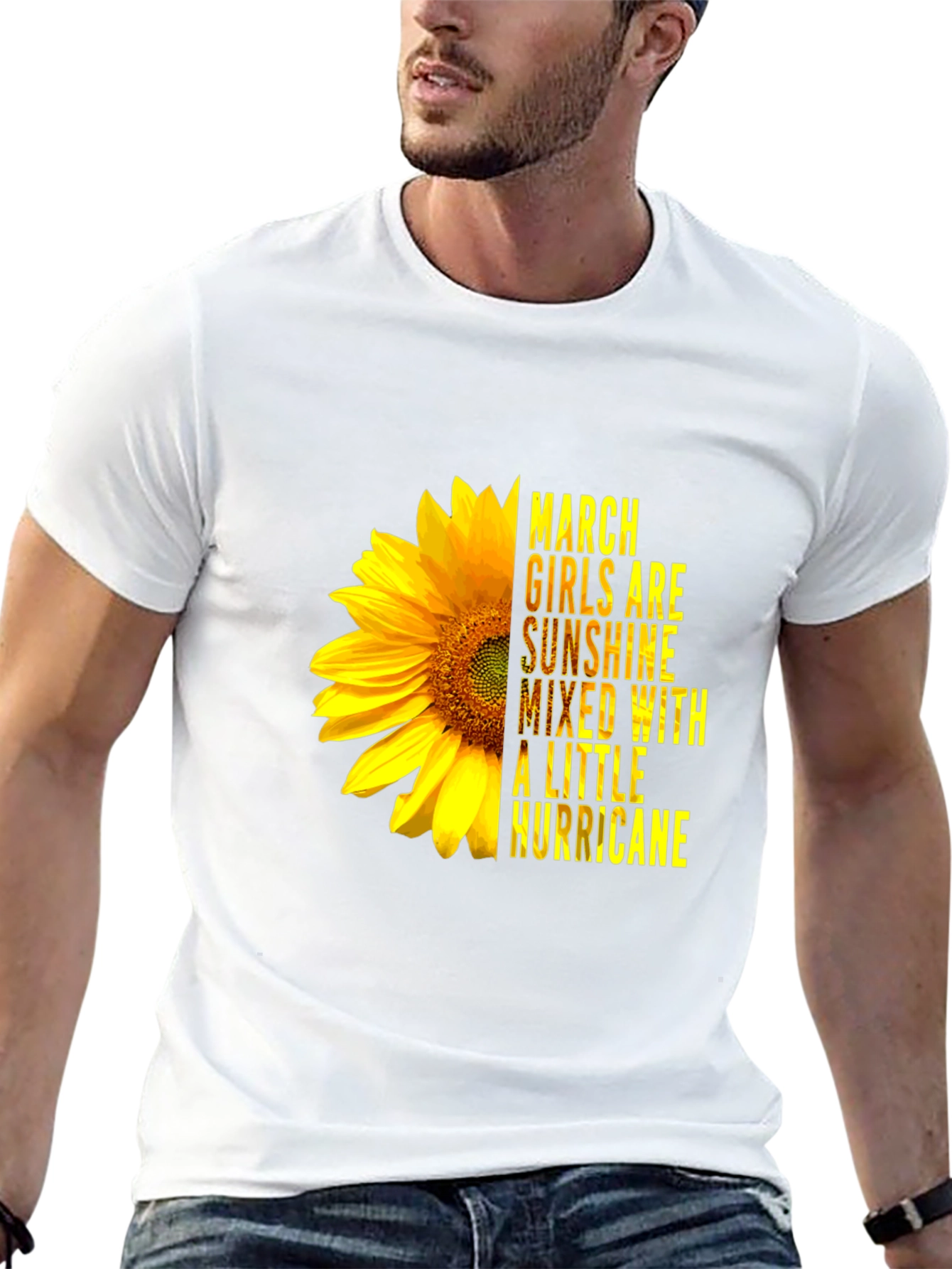 March Girls Sunflower Graphic Tee