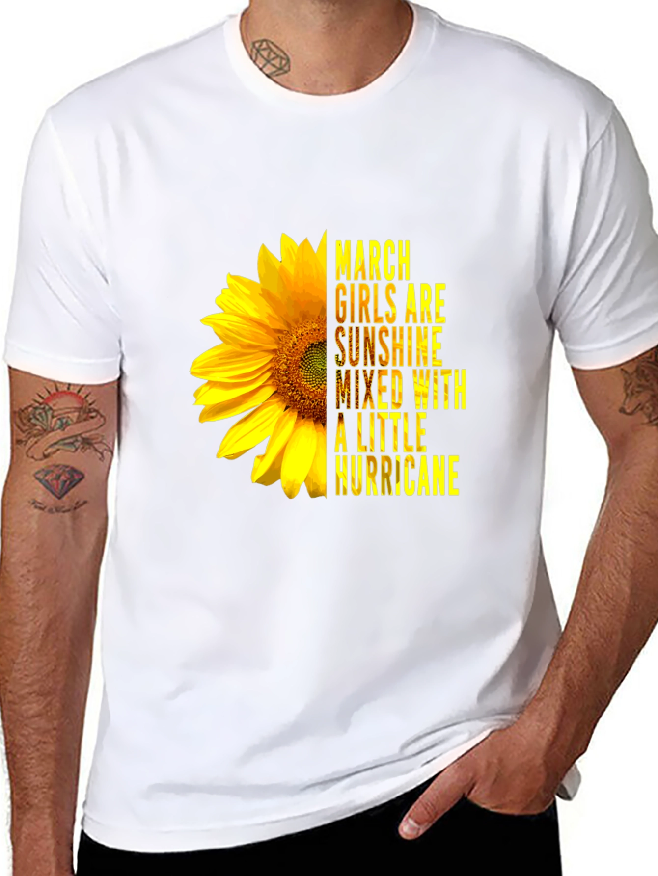 March Girls Sunflower Graphic Tee