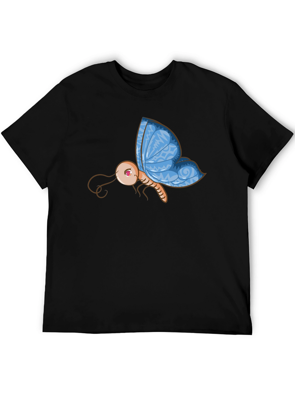 Butterfly Graphic Black T-Shirt - Unique Design