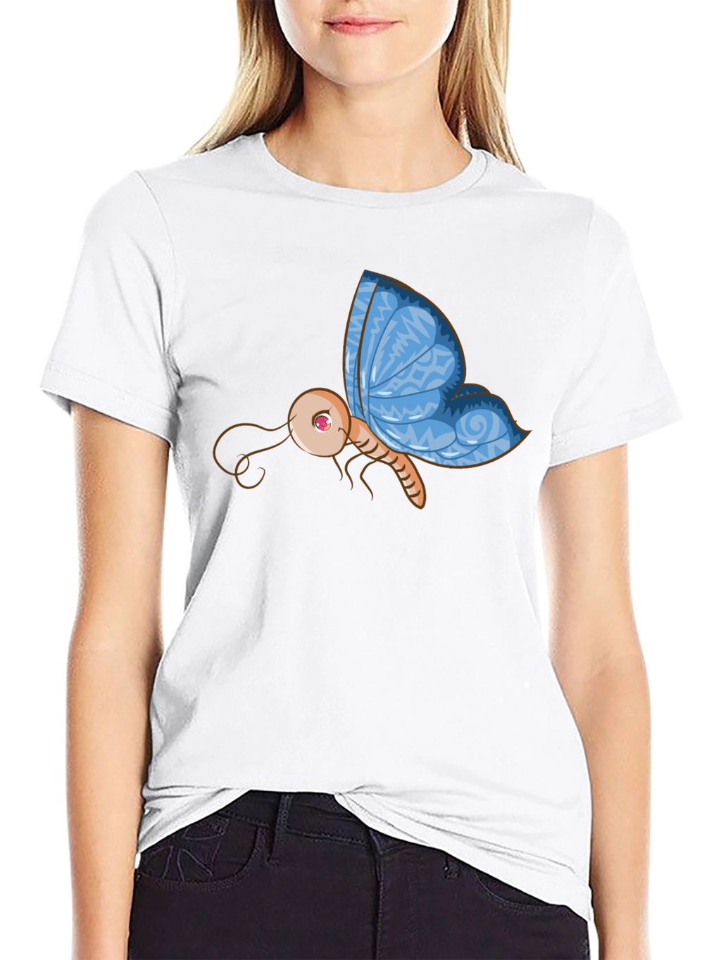 Butterfly Graphic Black T-Shirt - Unique Design