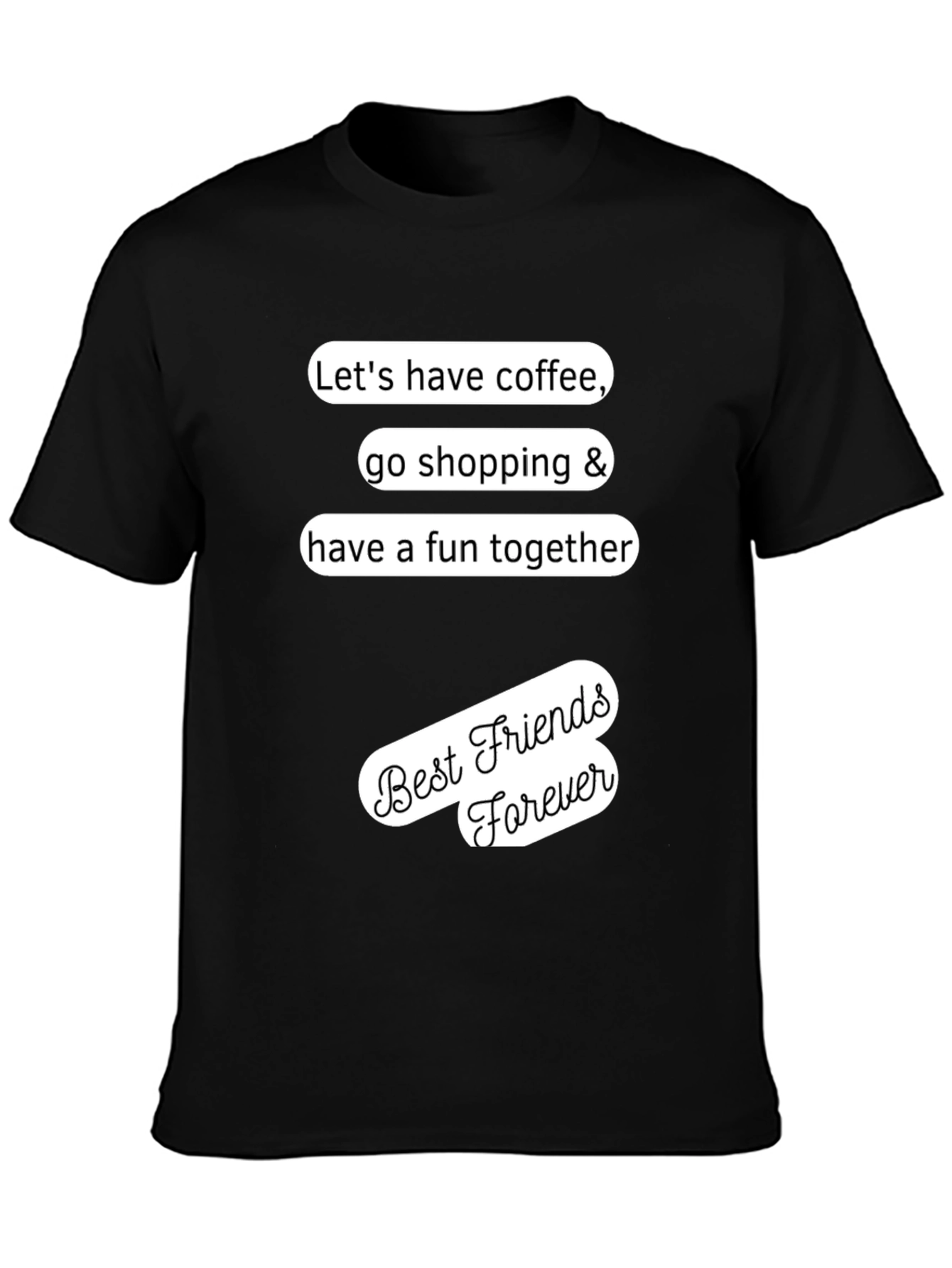 Best Friends Forever Graphic Tee - Coffee & Shopping!