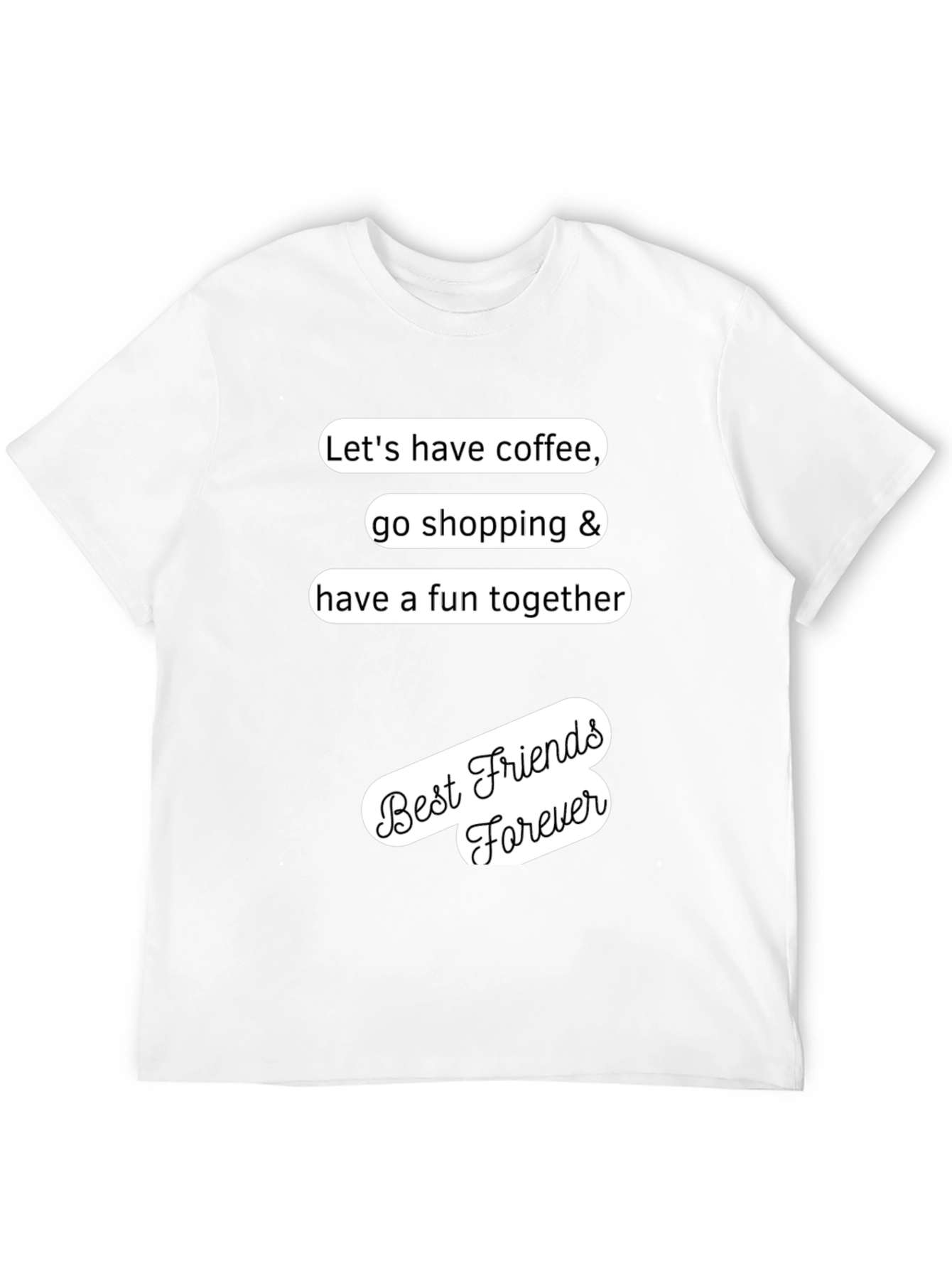 Best Friends Forever Graphic Tee - Coffee & Shopping!