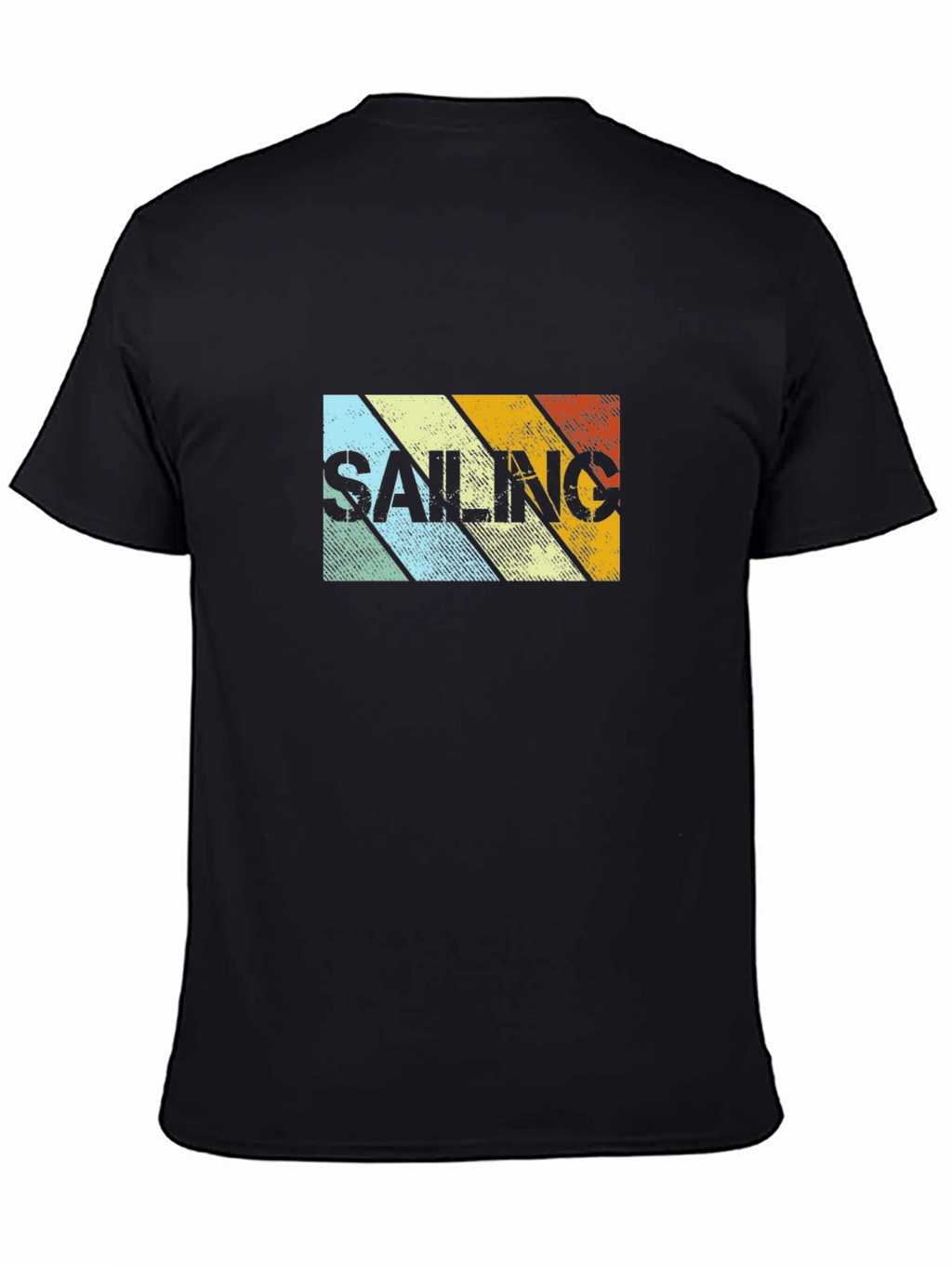 Retro Sailing Striped Graphic Tee