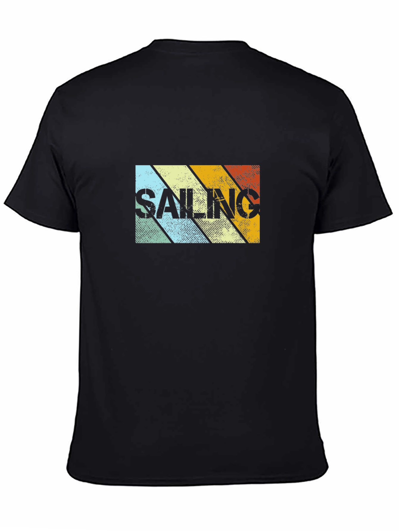 Retro Sailing Striped Graphic Tee