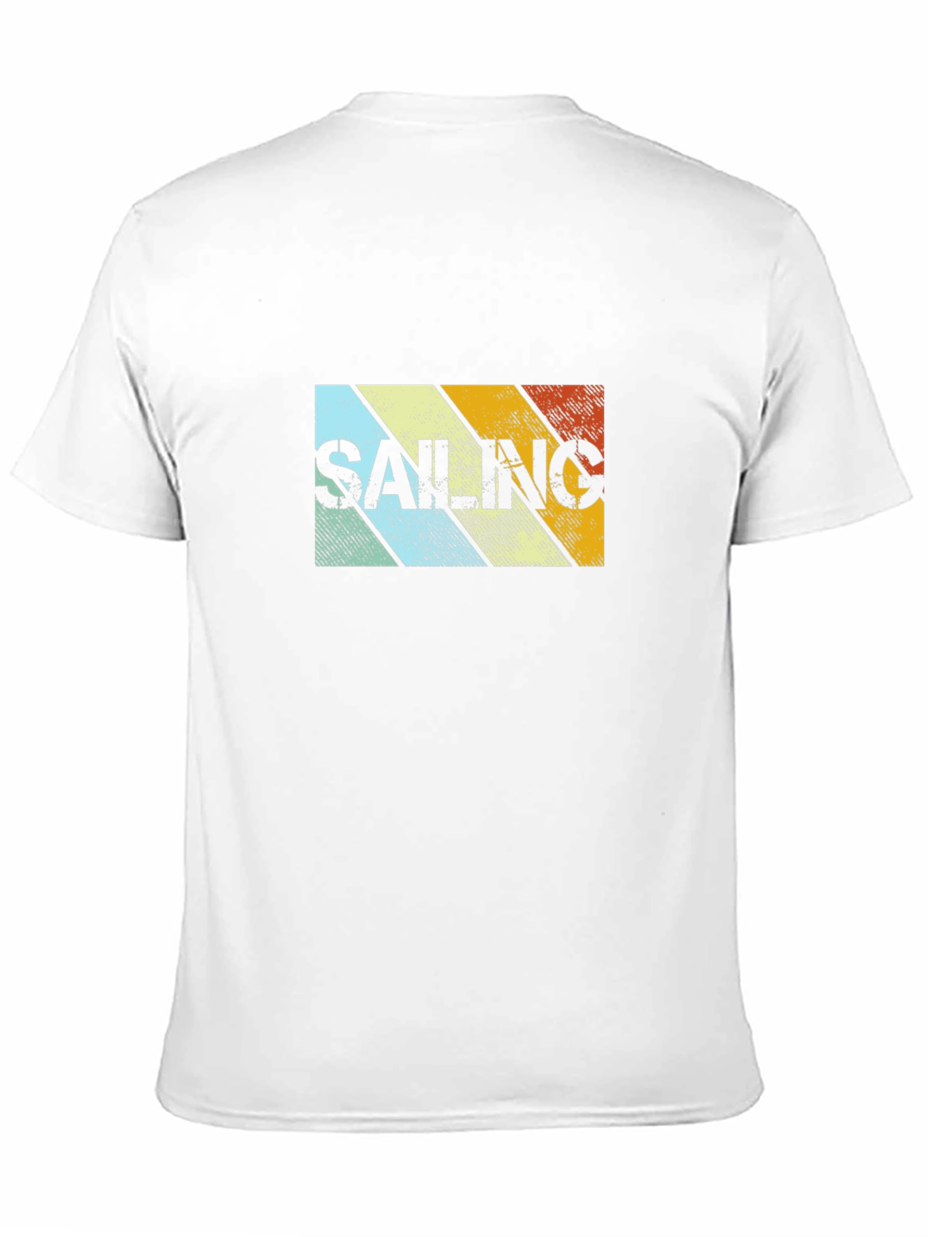 Retro Sailing Striped Graphic Tee