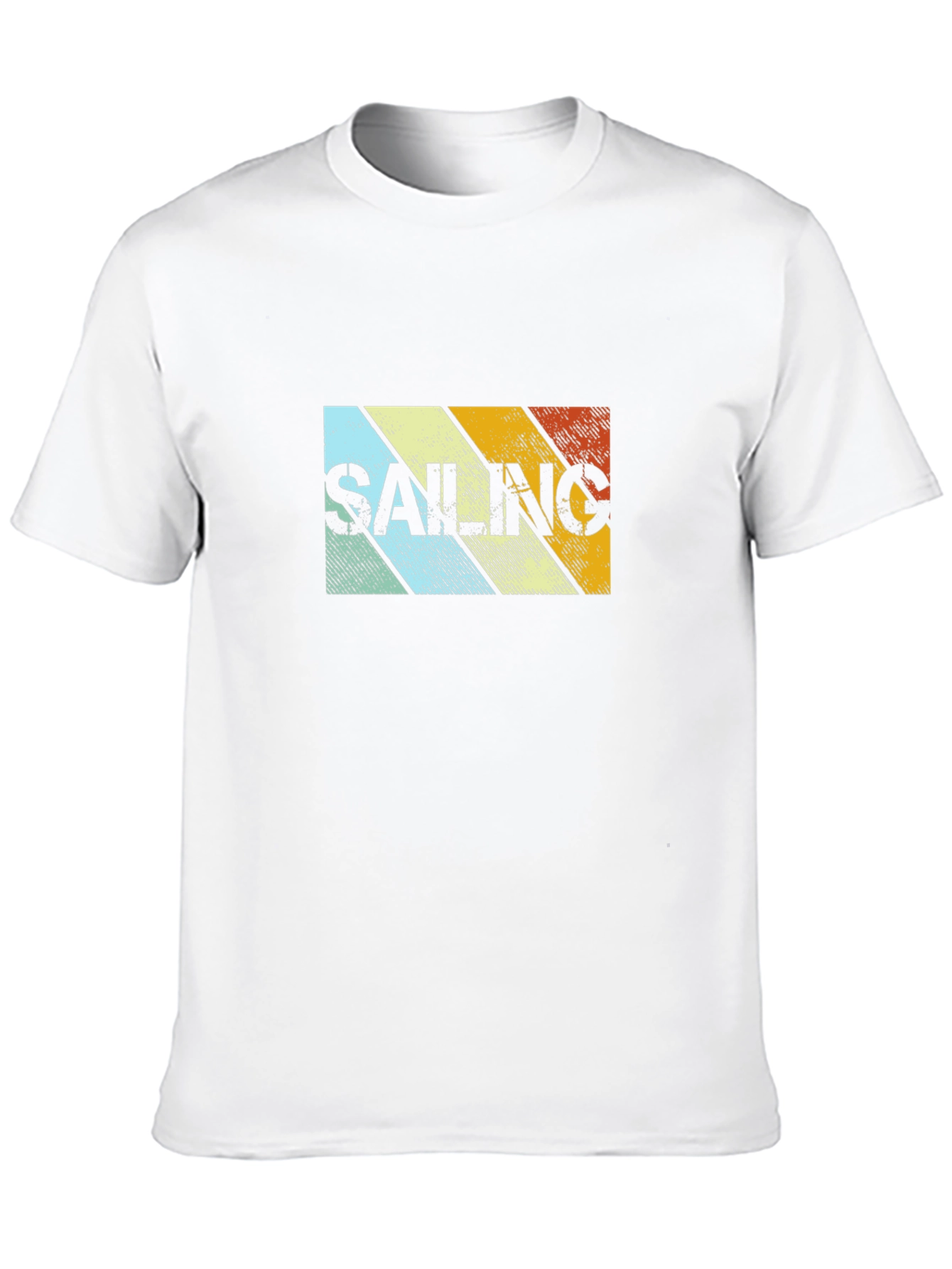 Retro Sailing Striped Graphic Tee