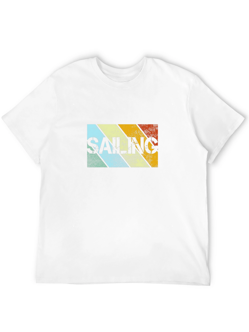 Retro Sailing Striped Graphic Tee