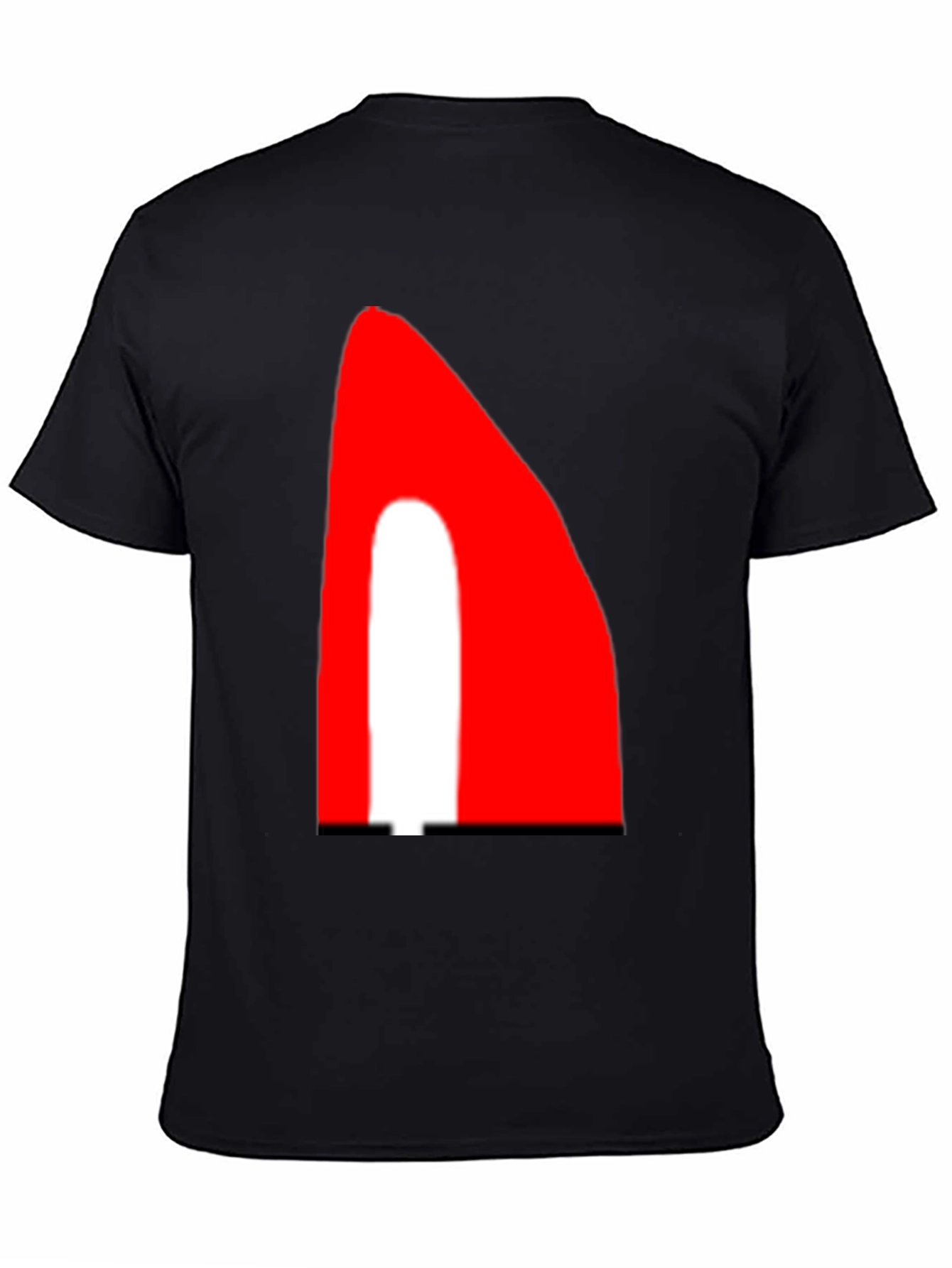 Bold Graphic Tee - Red and White Accent