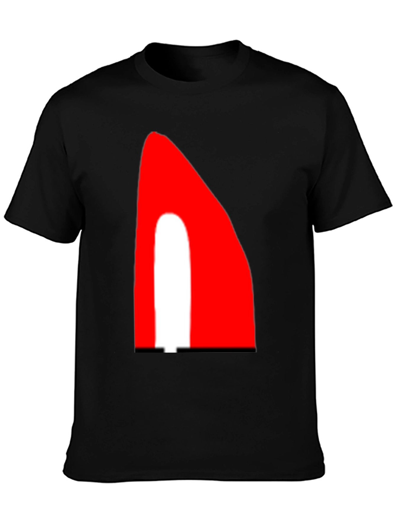 Bold Graphic Tee - Red and White Accent
