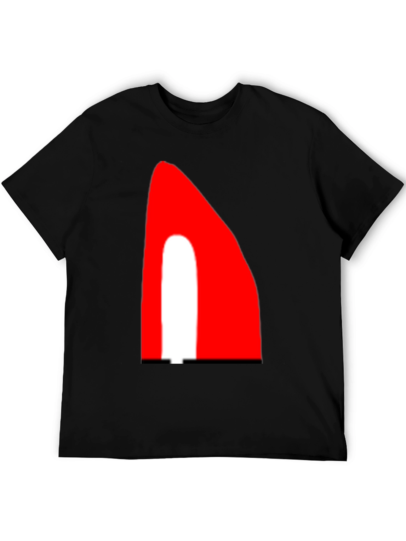 Bold Graphic Tee - Red and White Accent