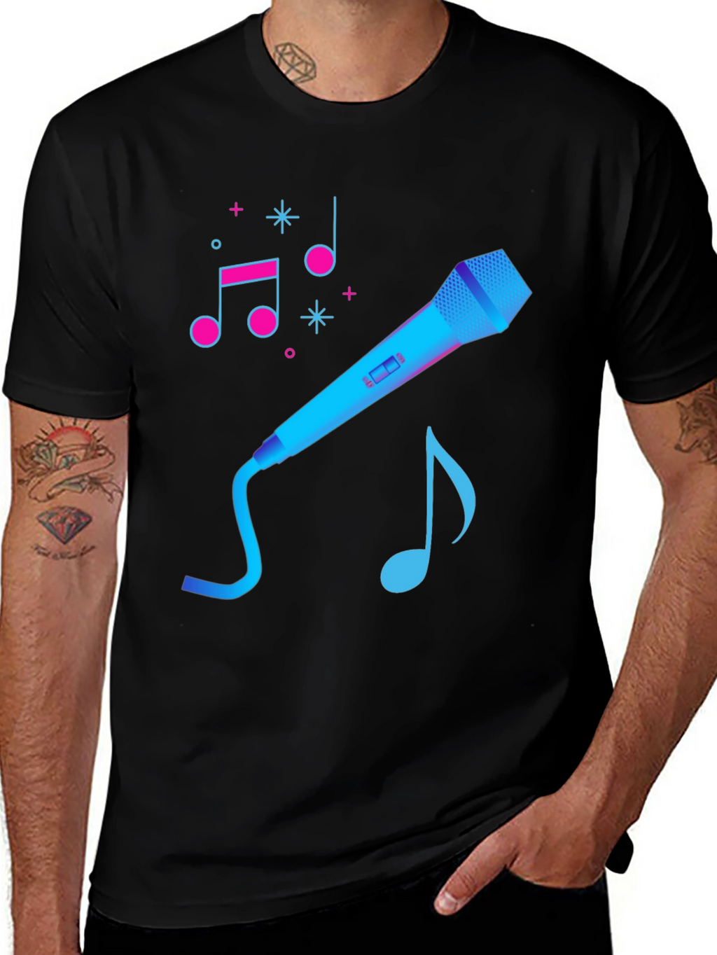 Karaoke Graphic Tee - Music Lover T-Shirt