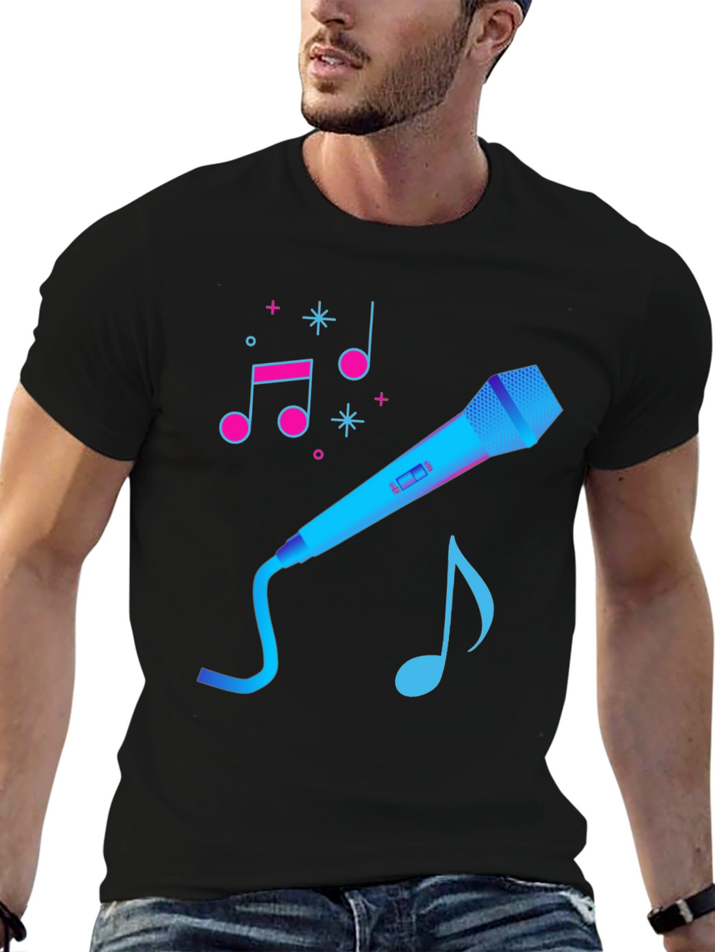 Karaoke Graphic Tee - Music Lover T-Shirt