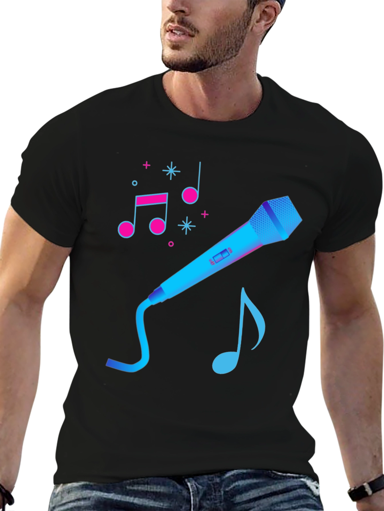 Karaoke Graphic Tee - Music Lover T-Shirt