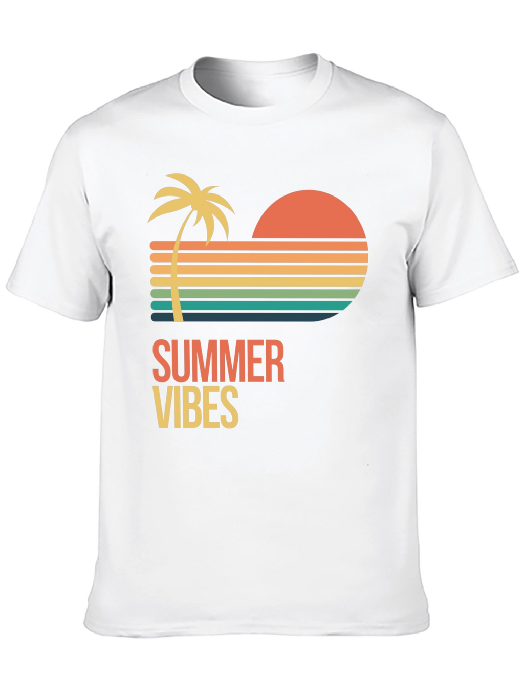 Summer Vibes Graphic T-Shirt - Black